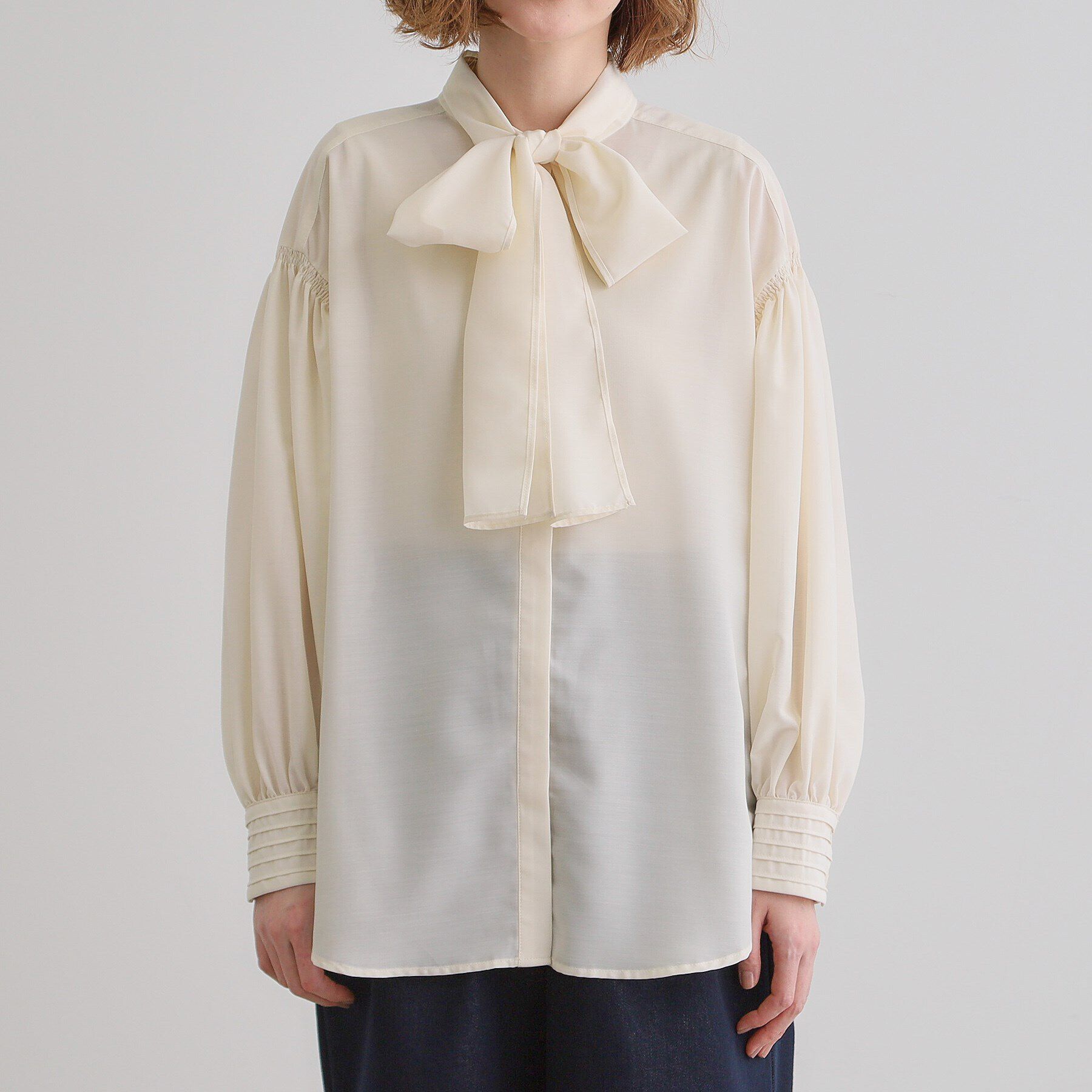 grove「2WAYシアーボウタイブラウス」|シャツ・ブラウス|