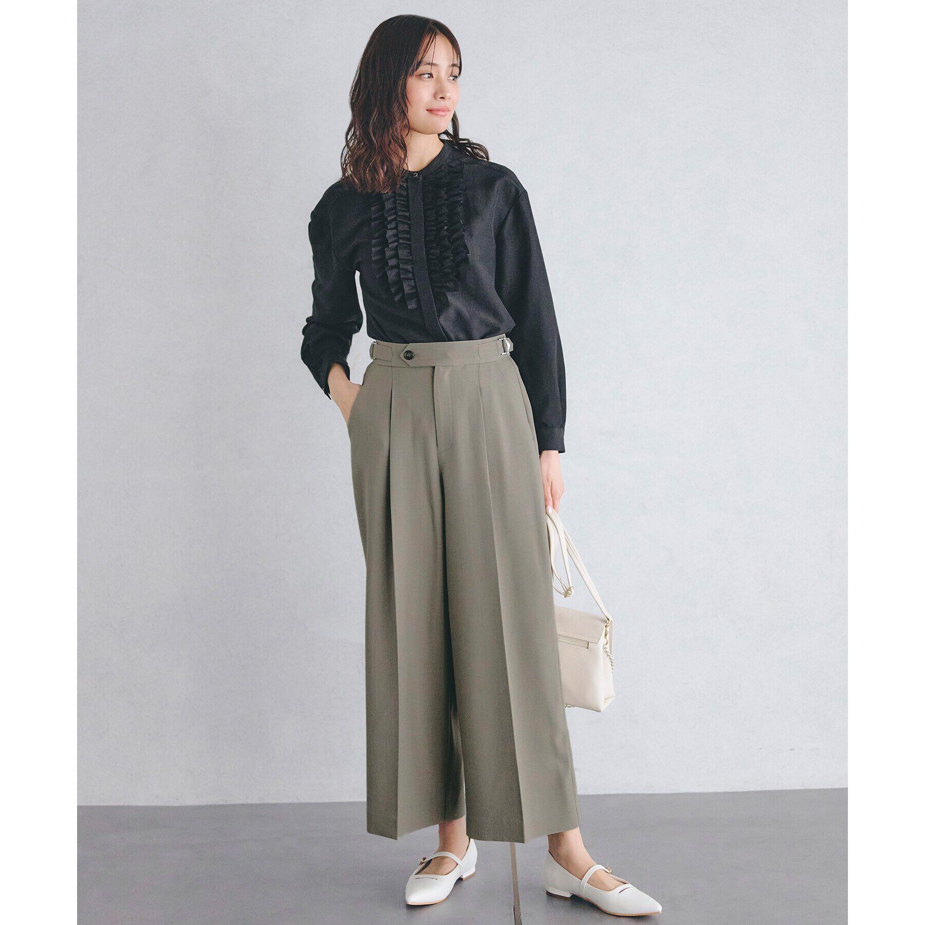 grove「スパンビンテージフリルブラウス」|シャツ・ブラウス|