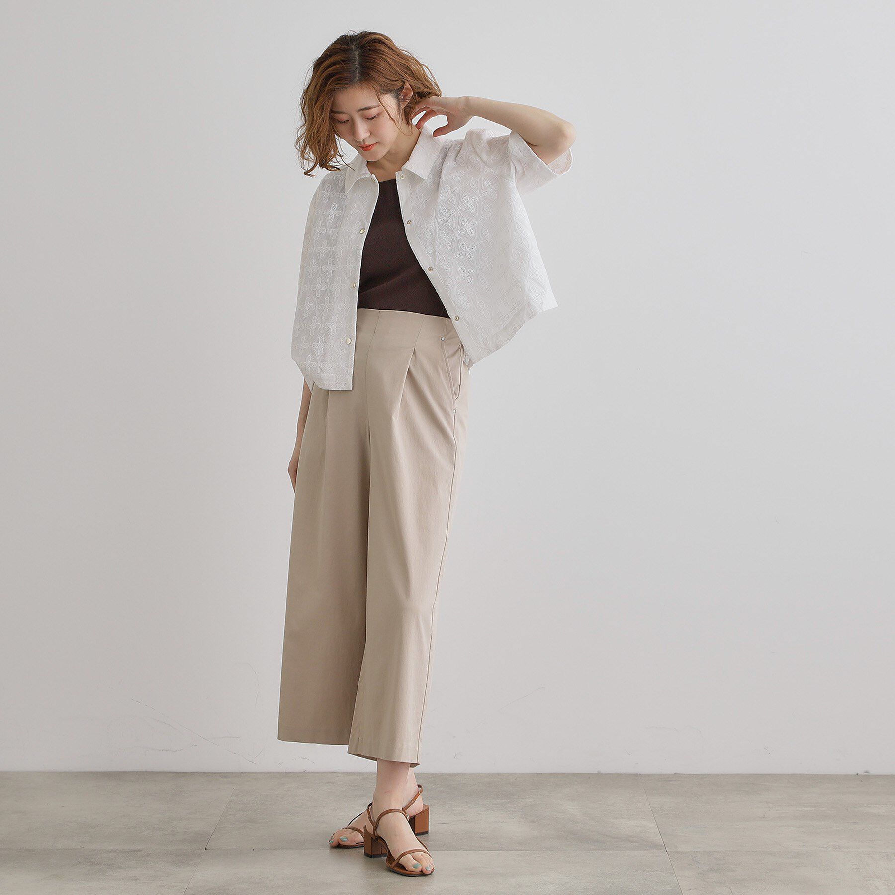 grove「【冷感】サマーハイパーストレッチワイドパンツ」|その他|