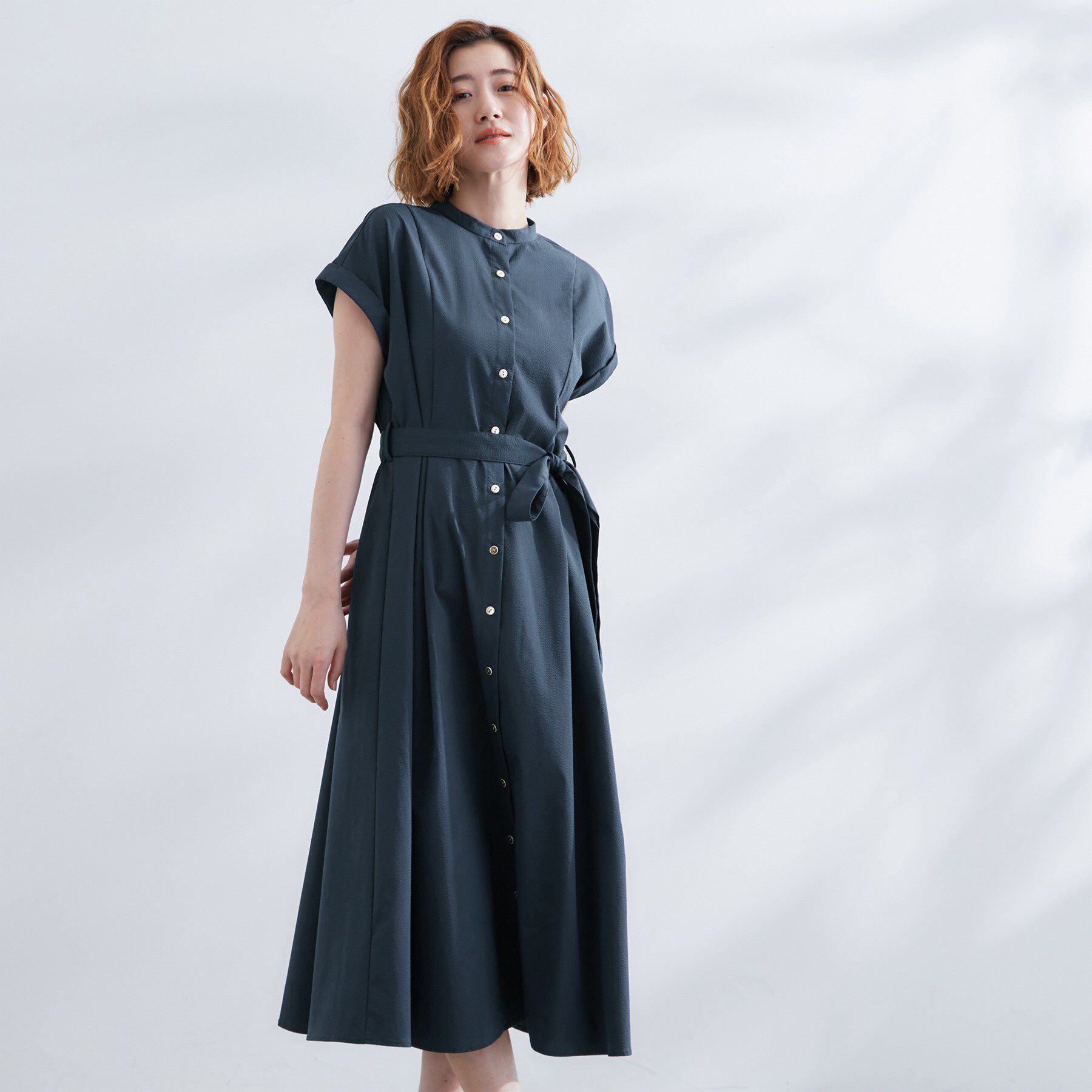 grove「【UVカット・洗濯機OK】アクティブも綺麗も叶うワンピース」|ワンピース|ネイビー(994)