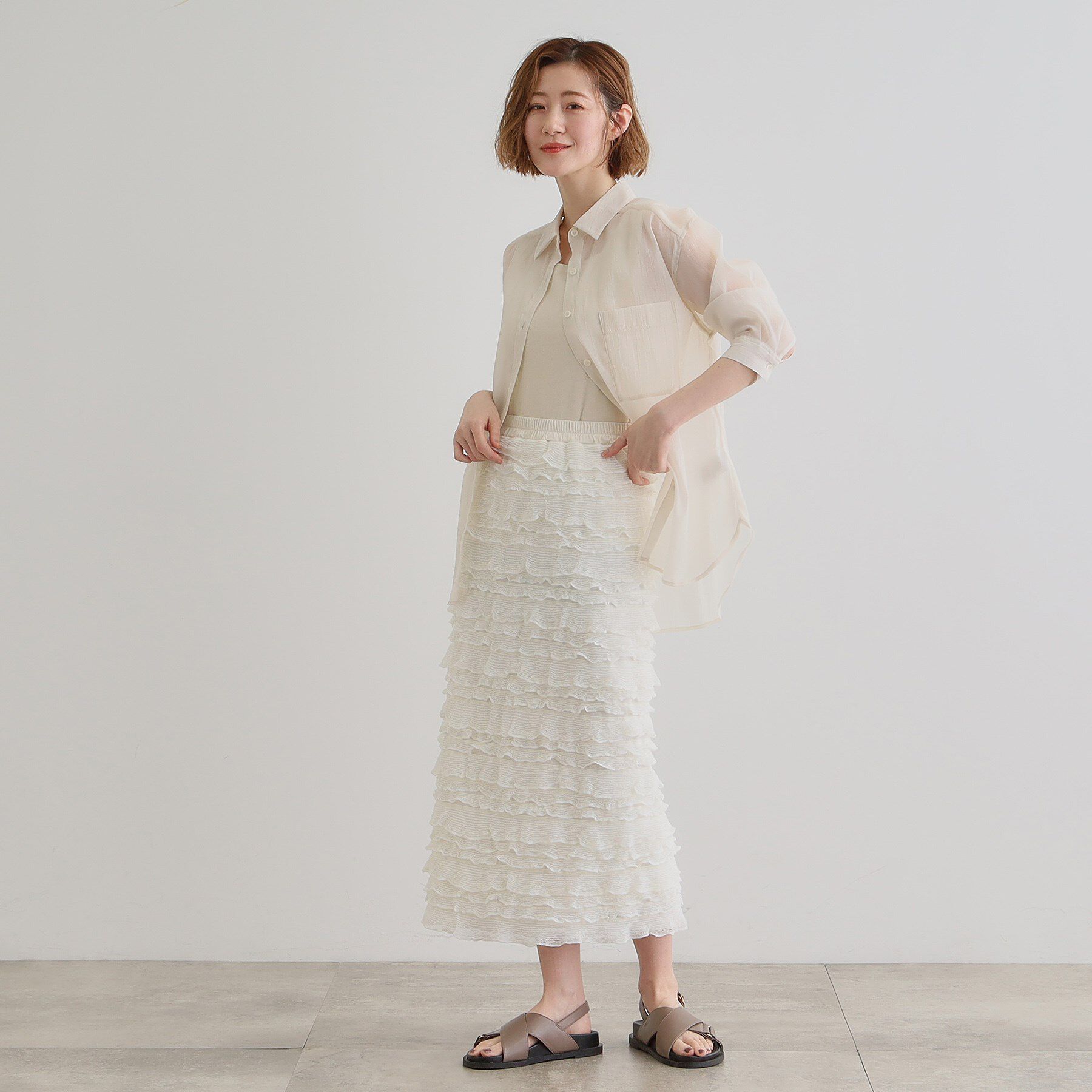 grove「フリルナロースカート」|スカート|