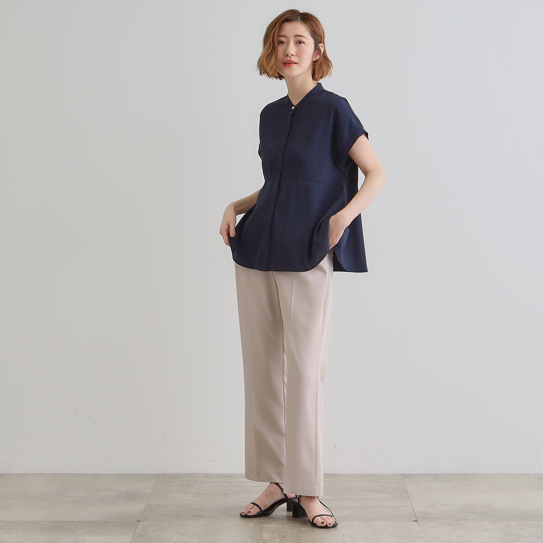 grove「きちんと感もこなれ感も1枚で叶う　優秀ペプラムシャツブラウス」|シャツ・ブラウス|