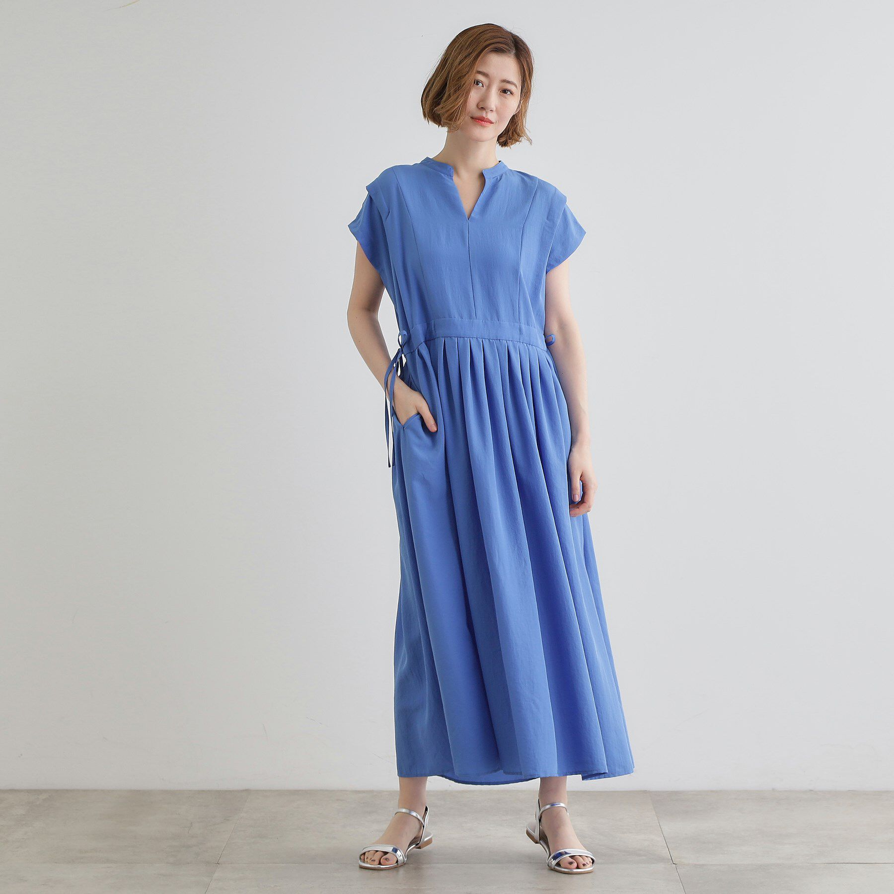 grove「【晴れの日も雨の日も】撥水タックワンピース」|ワンピース|