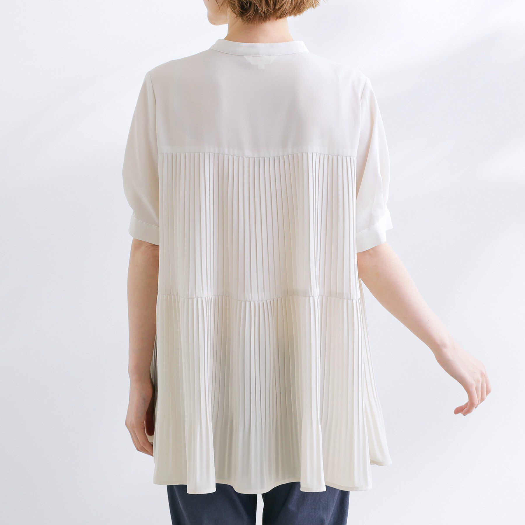 grove「【体型カバー】ラフに着たい　ティアードプリーツブラウス」|シャツ・ブラウス|