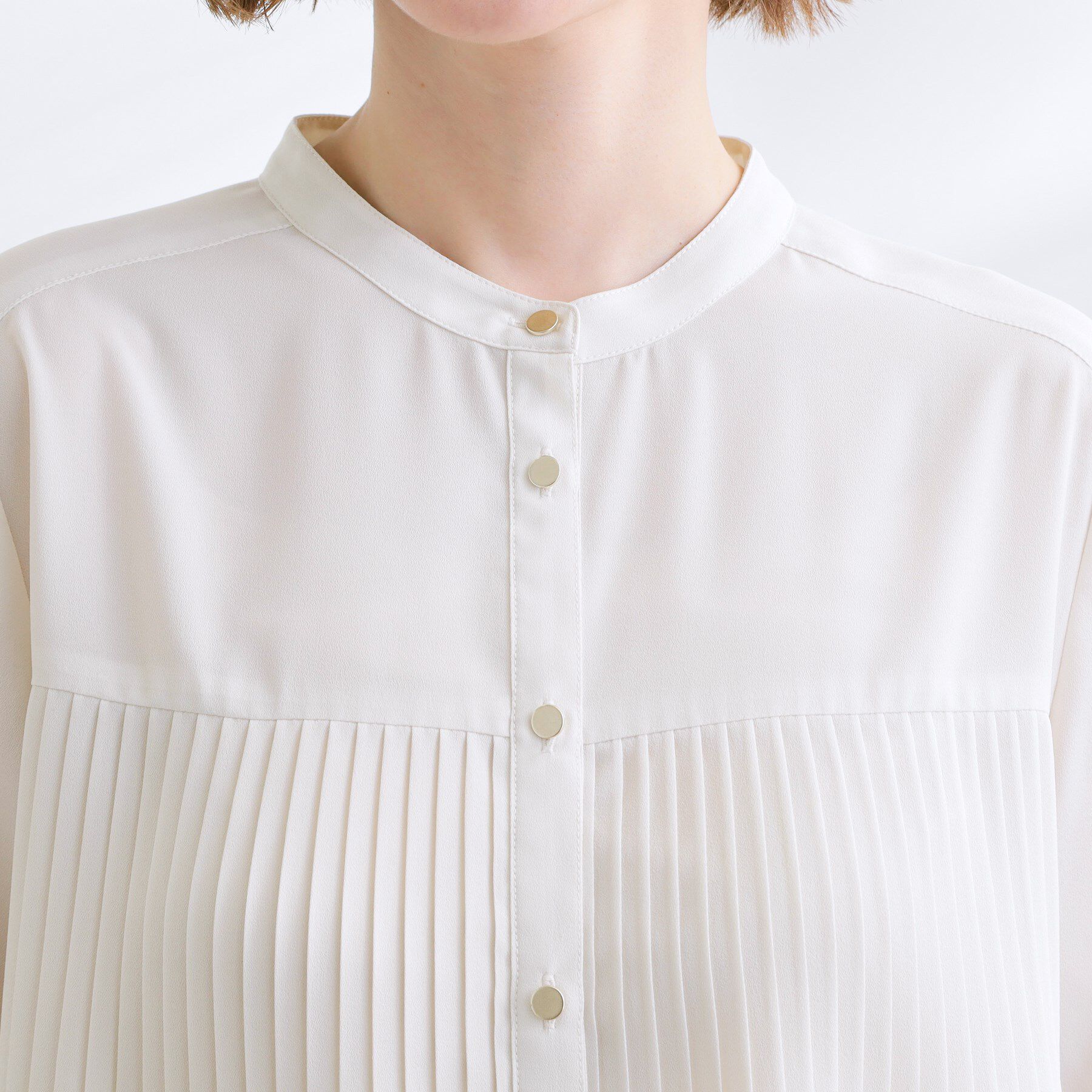 grove「【体型カバー】ラフに着たい　ティアードプリーツブラウス」|シャツ・ブラウス|