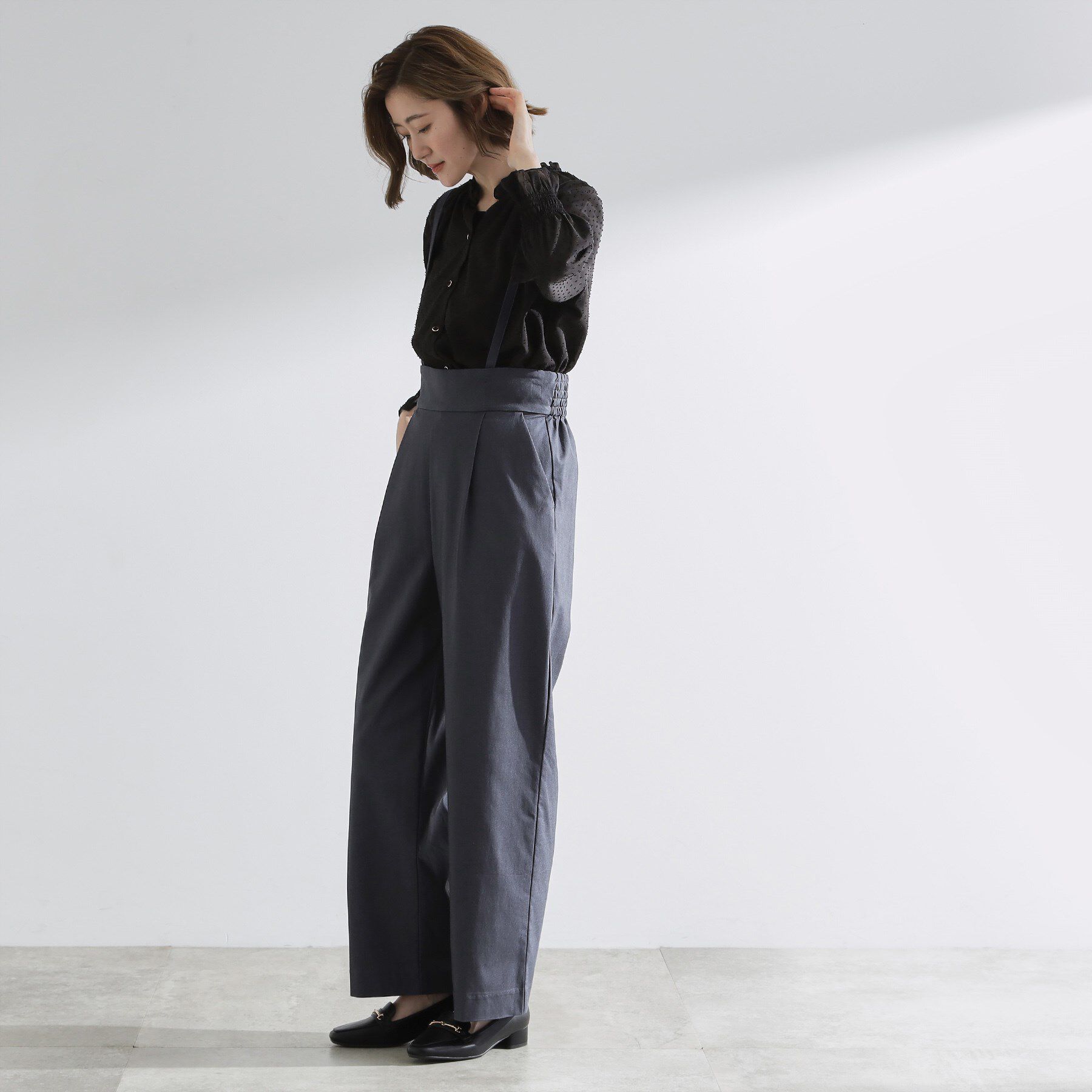 grove「【2WAY】ハイパーストレッチストラップパンツ」|その他|