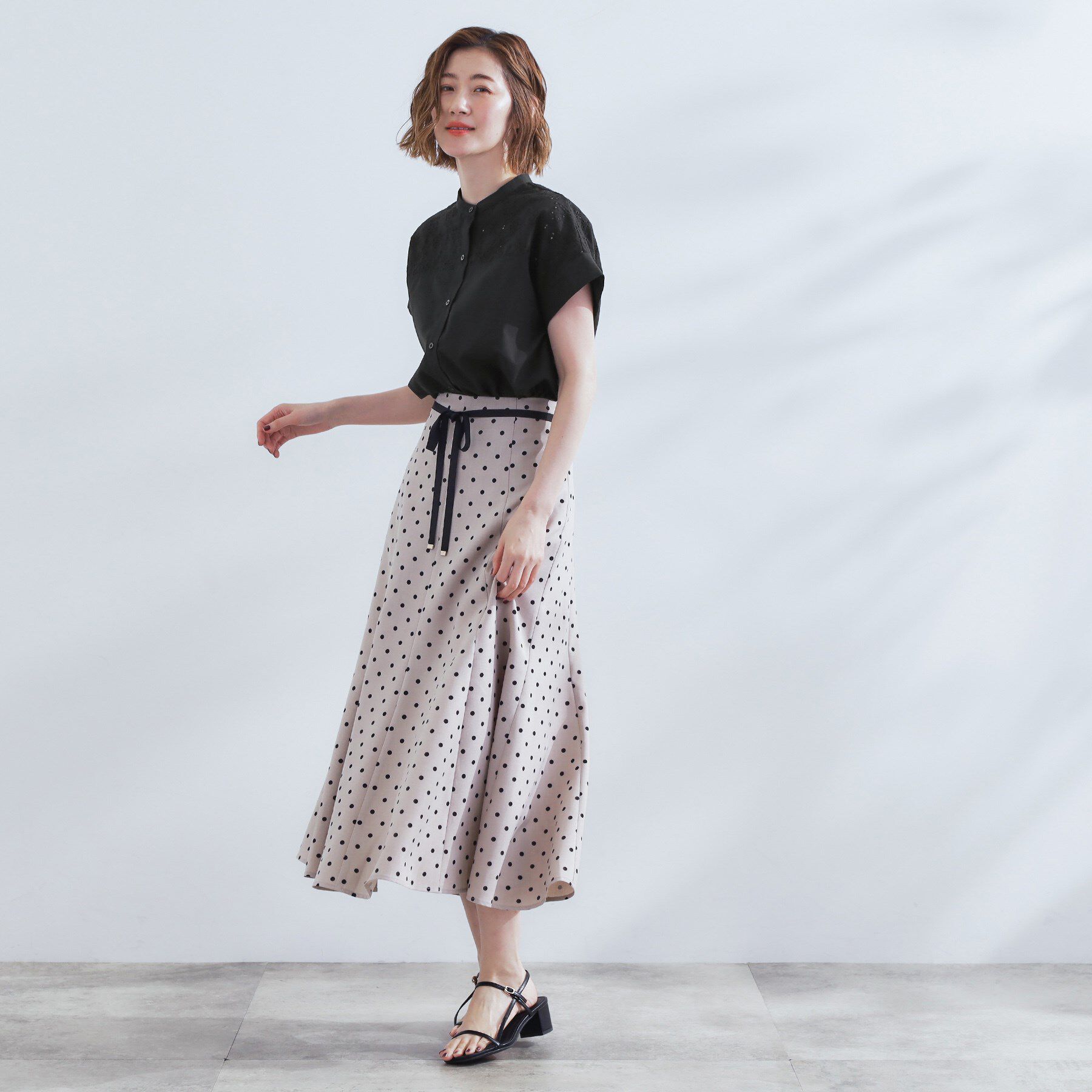 grove「涼やかさと上品さを兼ね備えた　レースシャツブラウス」|シャツ・ブラウス|