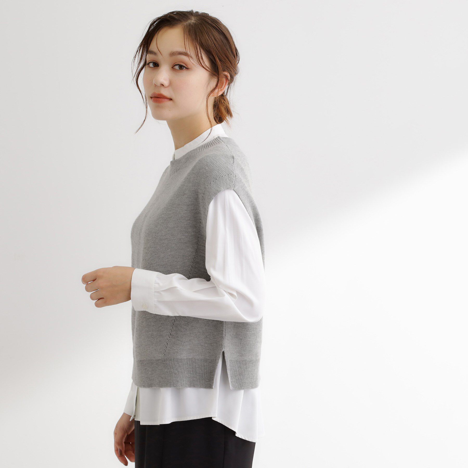 grove「ニットベスト&times;シャツセット」|その他|