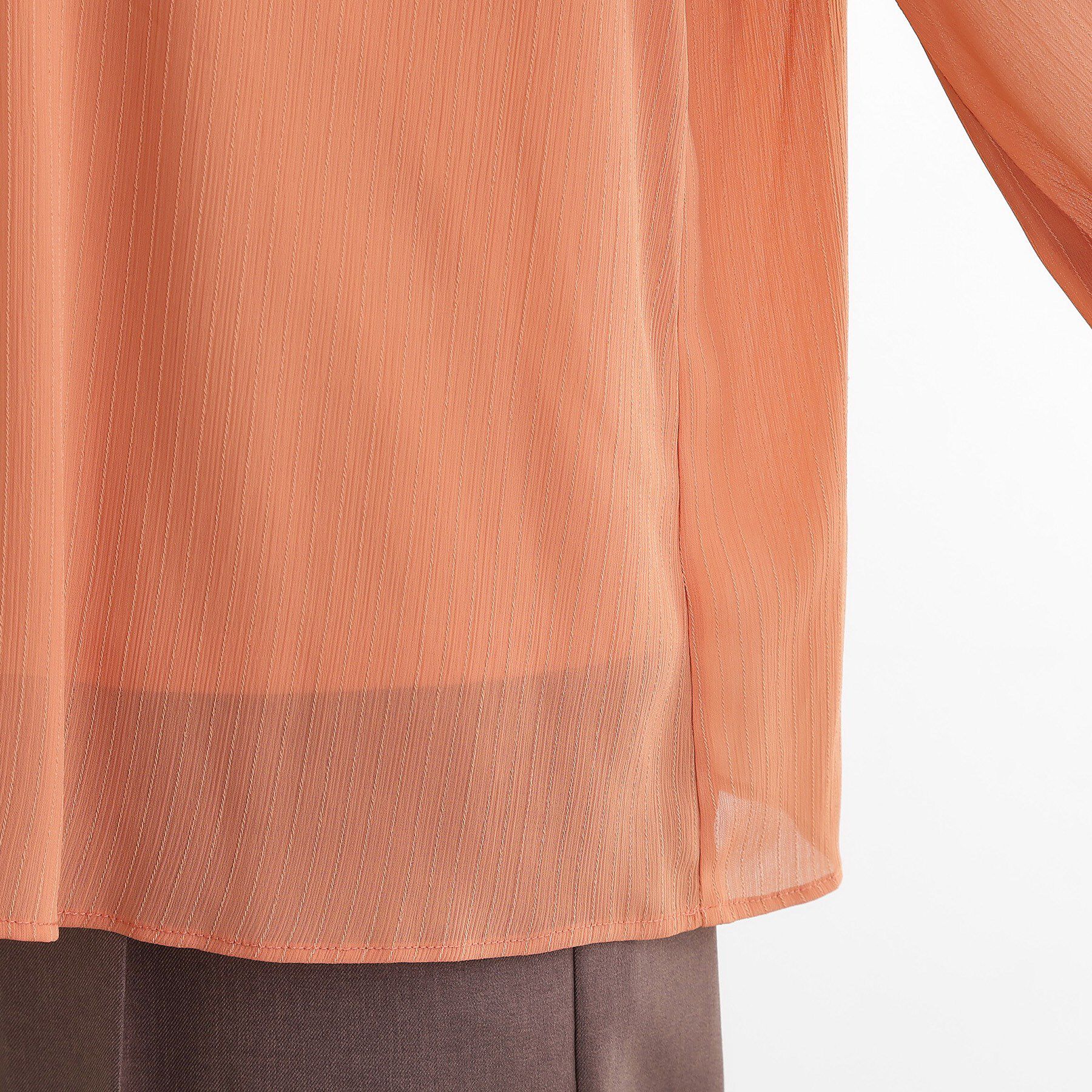 grove「シアーストライプボウタイブラウス」|シャツ・ブラウス|