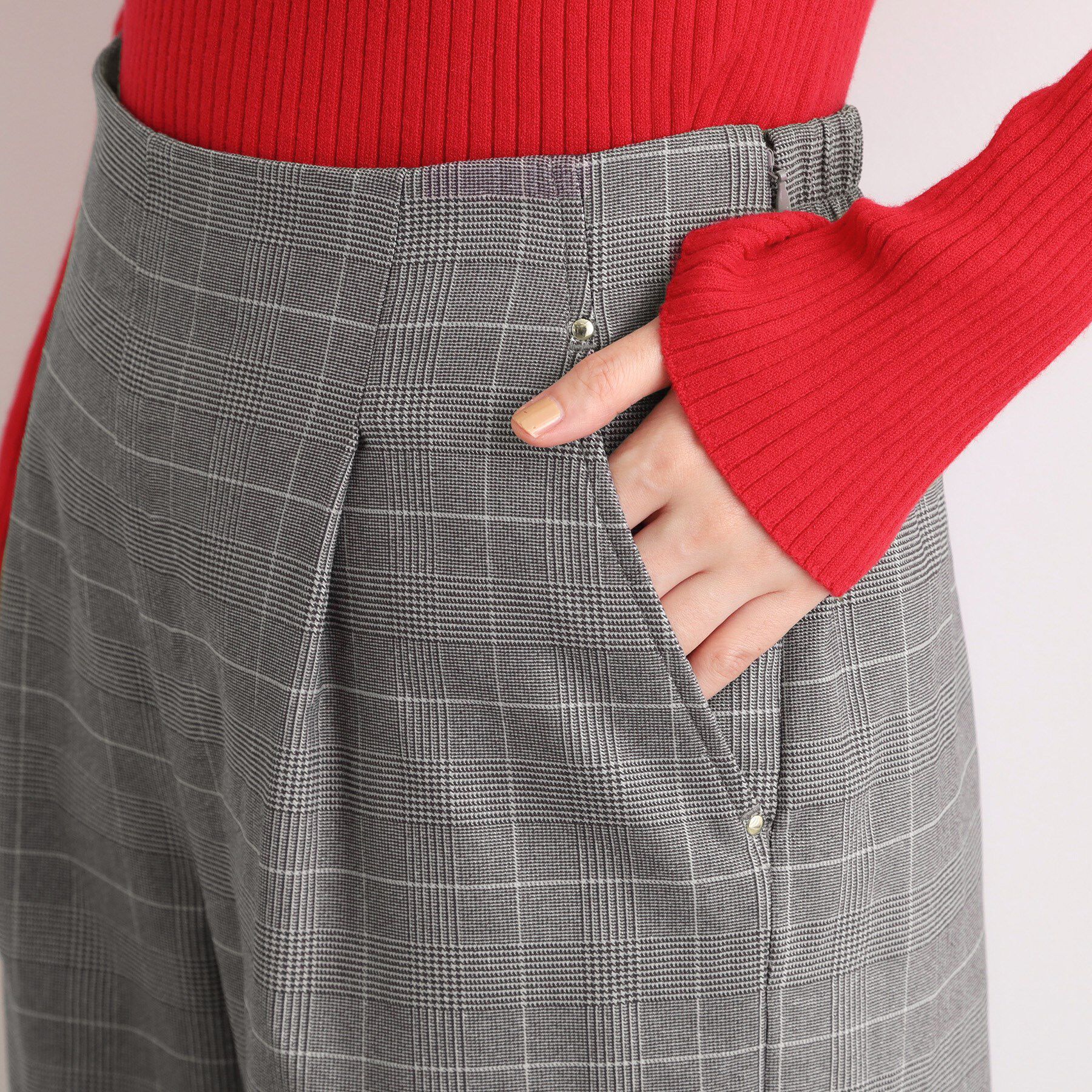 grove「【選べる着丈/多機能】裏起毛ハイパーストレッチワイドパンツ」|その他|