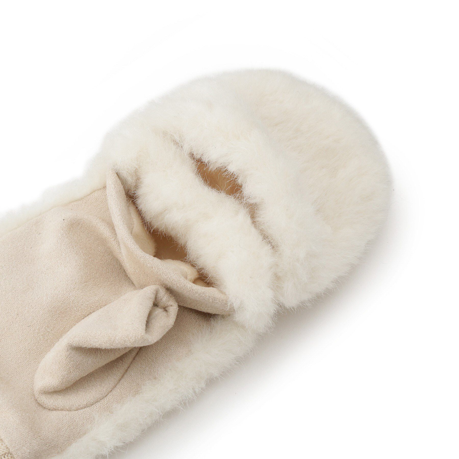 grove「2WAYフェイクファーミトン」|手袋|