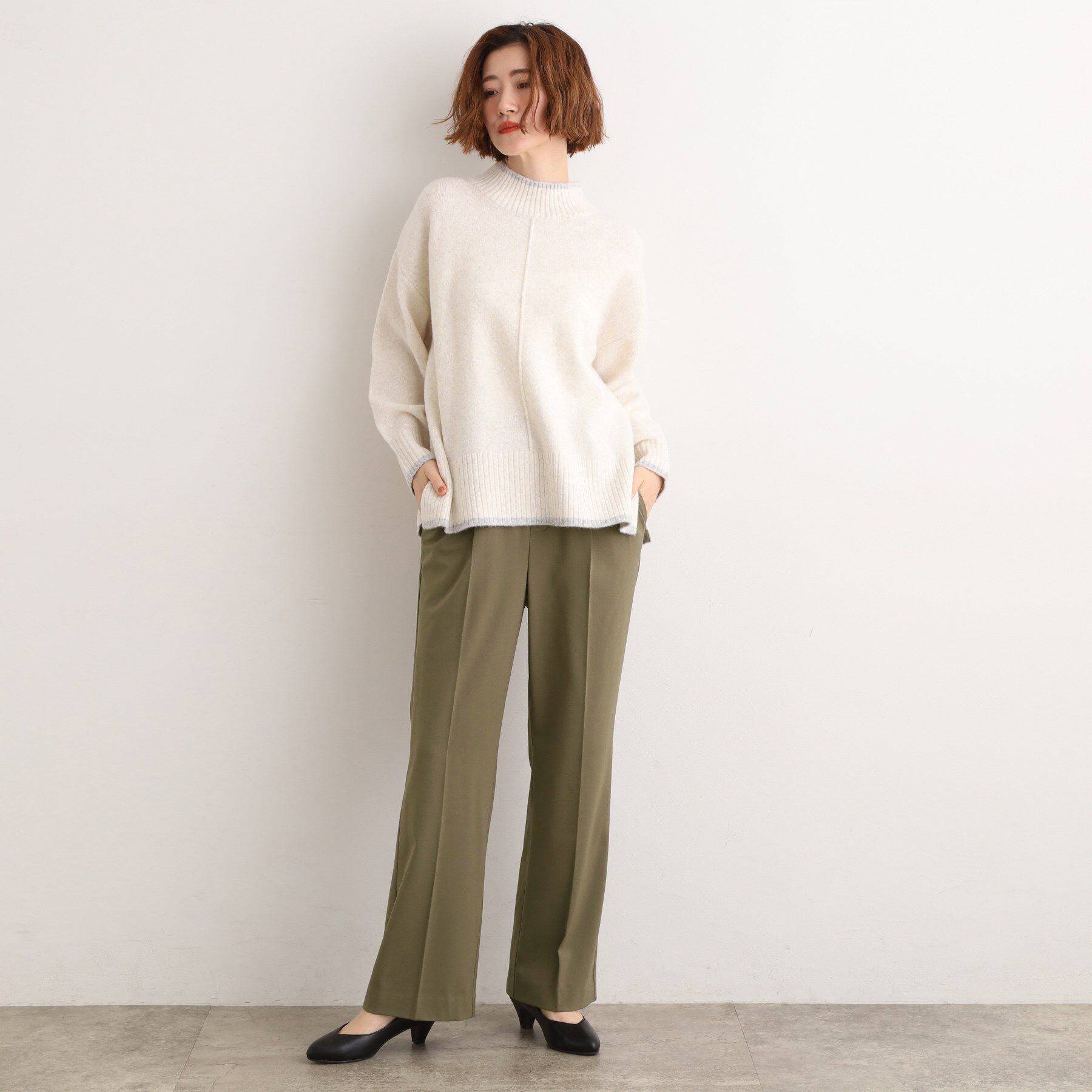 grove「【あったか裏起毛】きれいも楽ちんも叶える、ストレッチストレートパンツ」|その他|