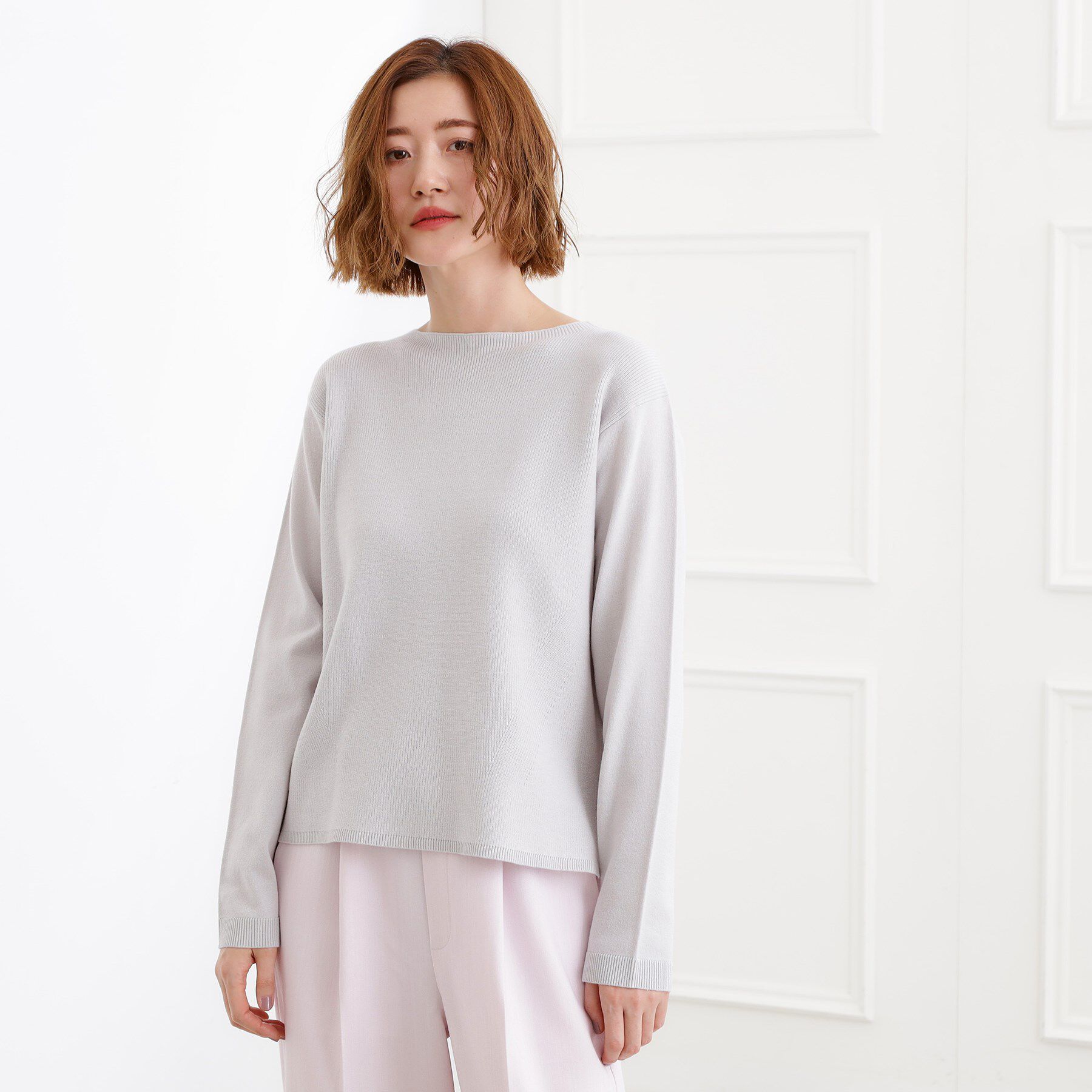 grove「高評価！【洗濯機OK】ベーシックニット【毛玉軽減】」|ニット・セーター|