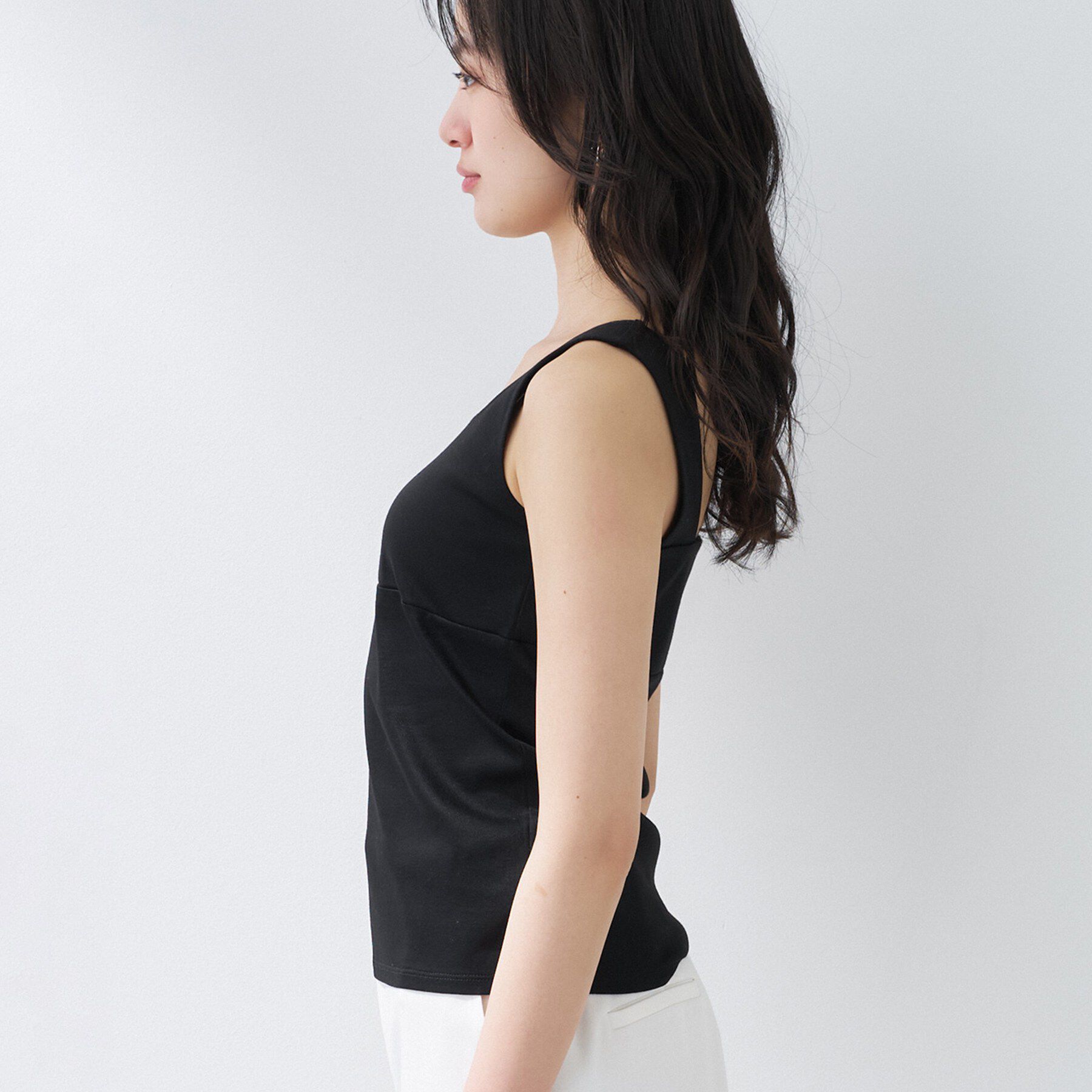 INDIVI「【日本製】ビスチェインナータンクトップ」|キャミソール|