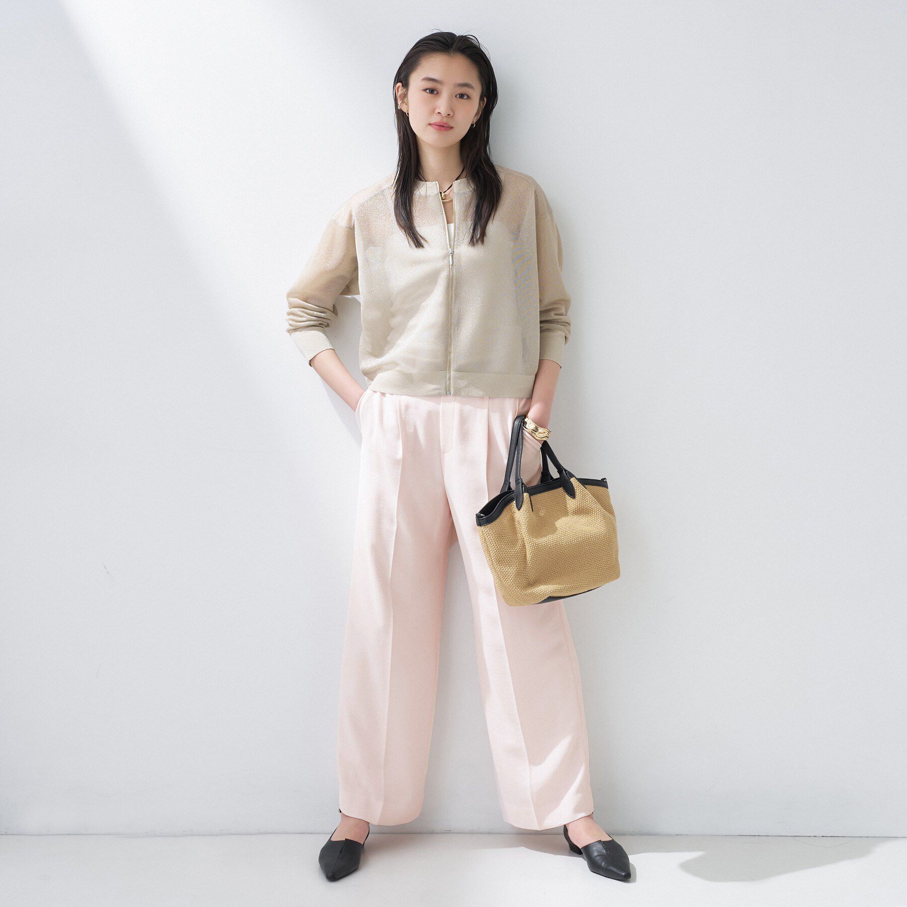 INDIVI「【着る日傘/遮熱/UVケア】ワイドパンツ」|スーツ|