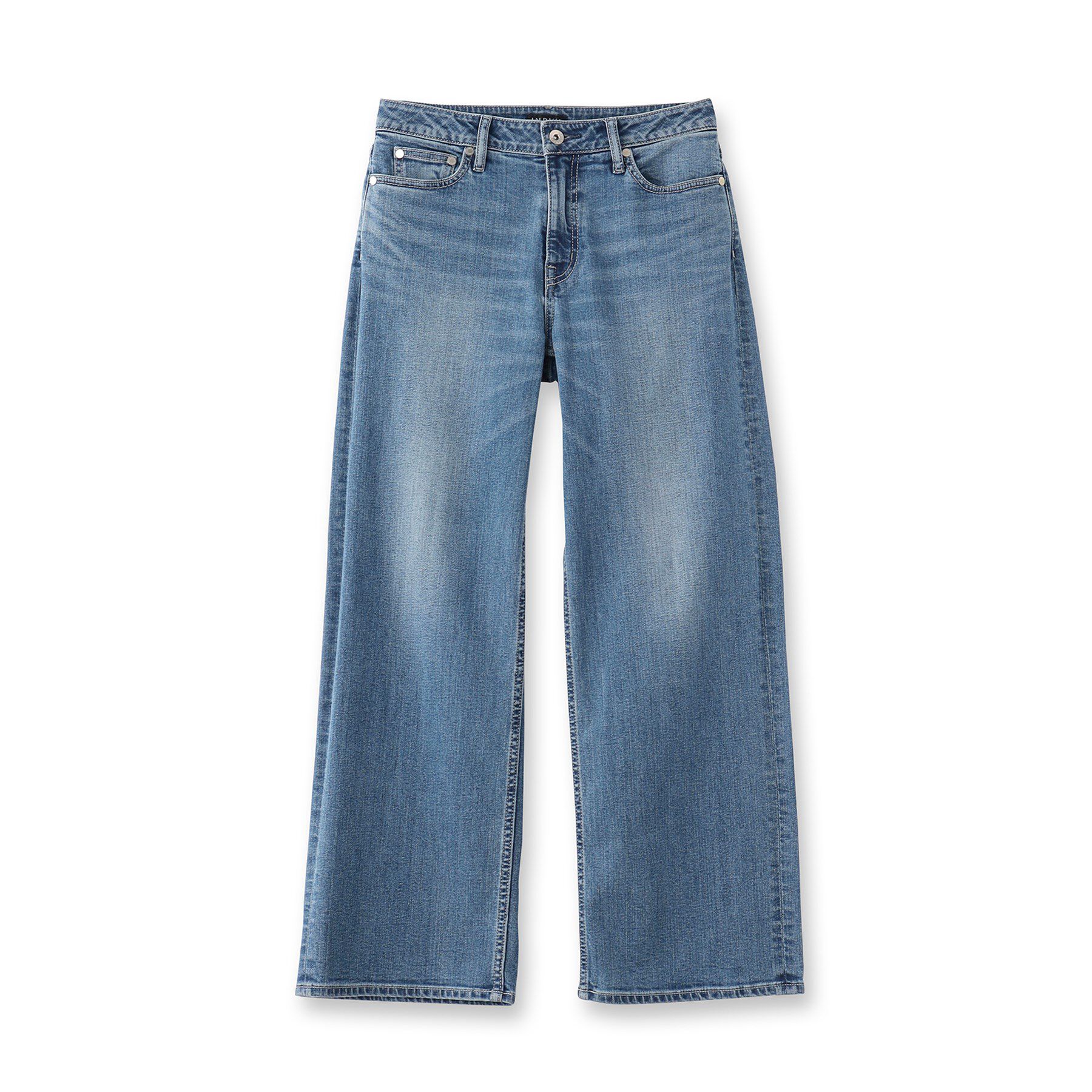 INDIVI「【褒められデニム】ワイドストレート デニムパンツ」|デニム|