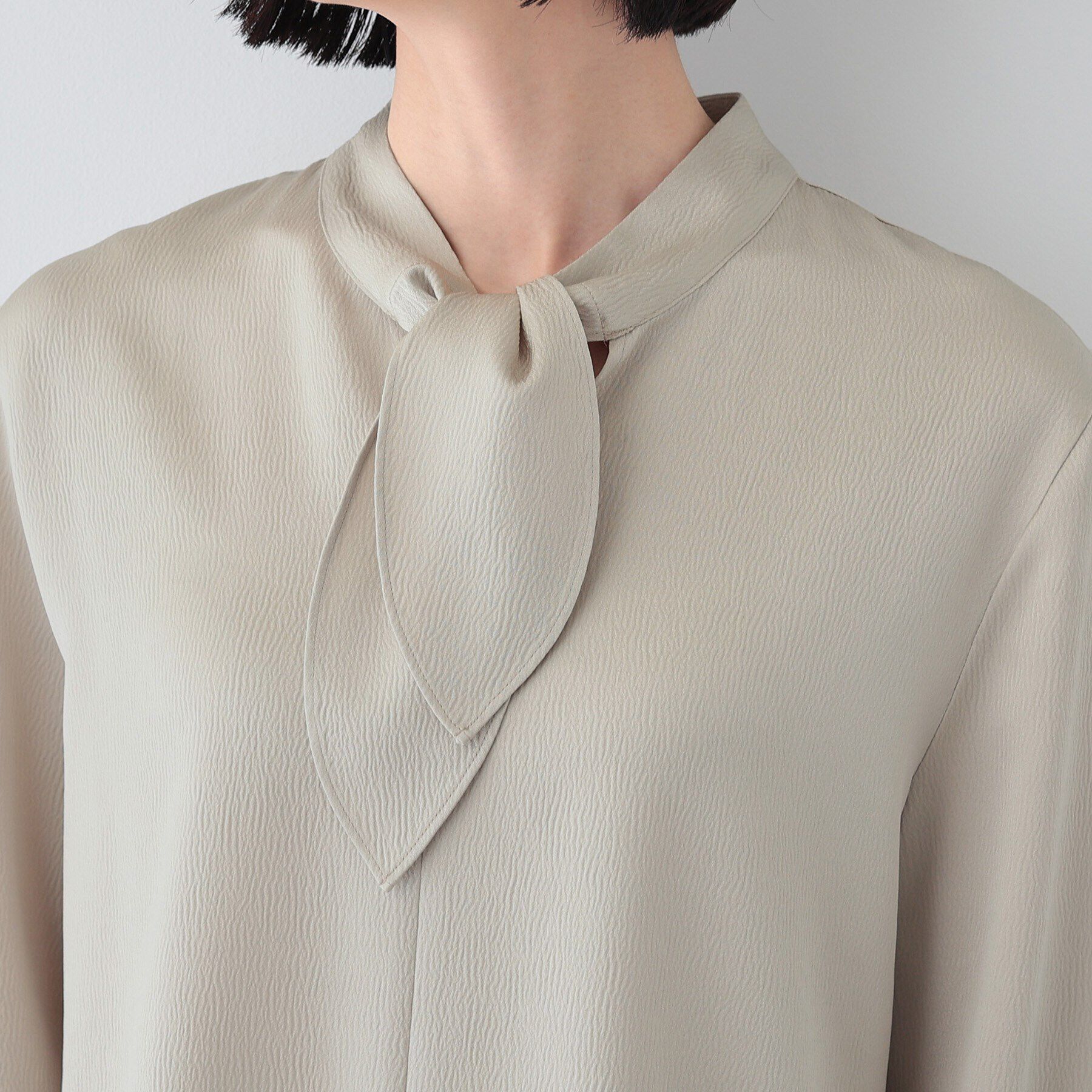 INDIVI「【日本製／SETUP可能】スカーフデザインブラウス」|シャツ・ブラウス|