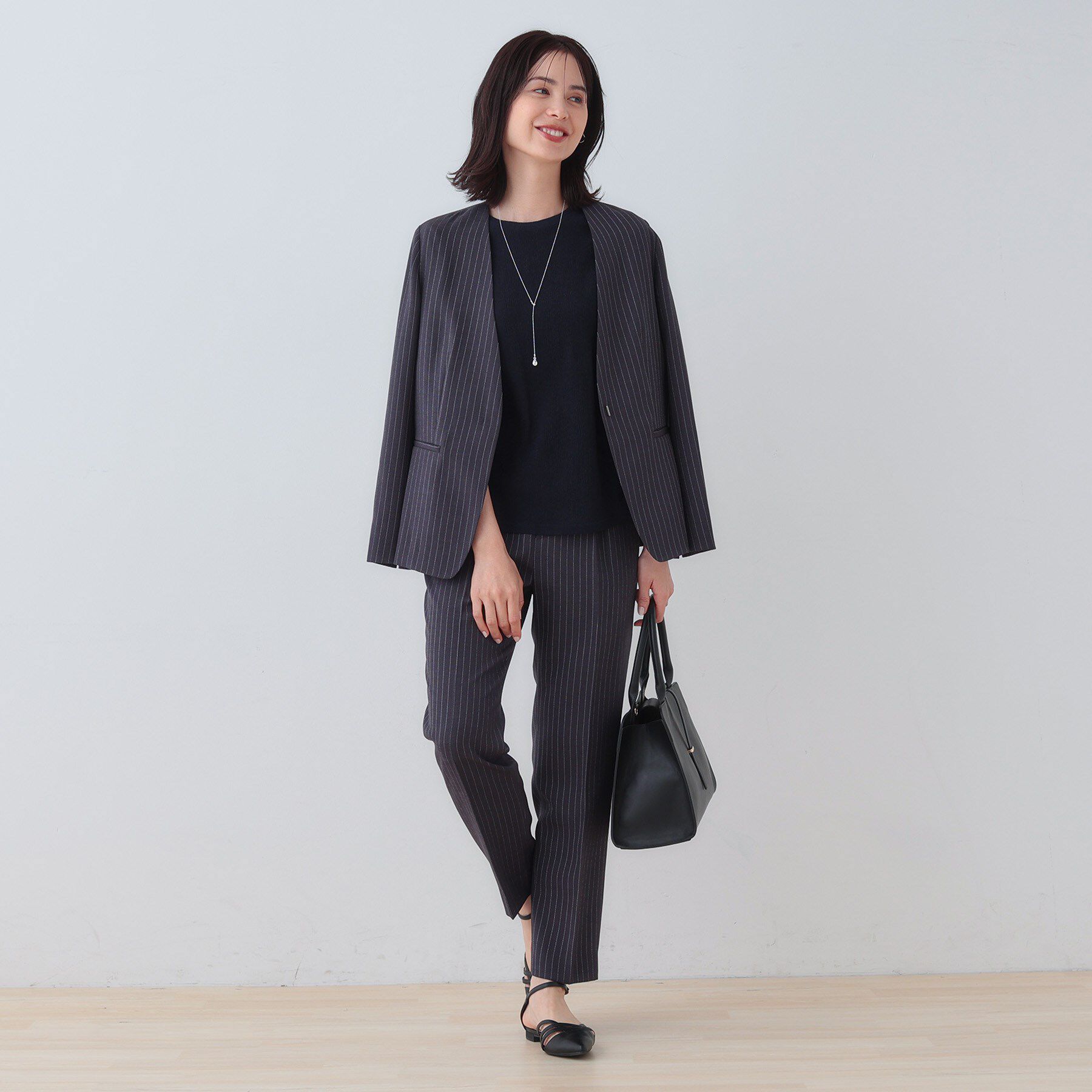 INDIVI「【洗える／吸水速乾／UVケア】ねじりデザイン袖カットソー」|Tシャツ・カットソー|