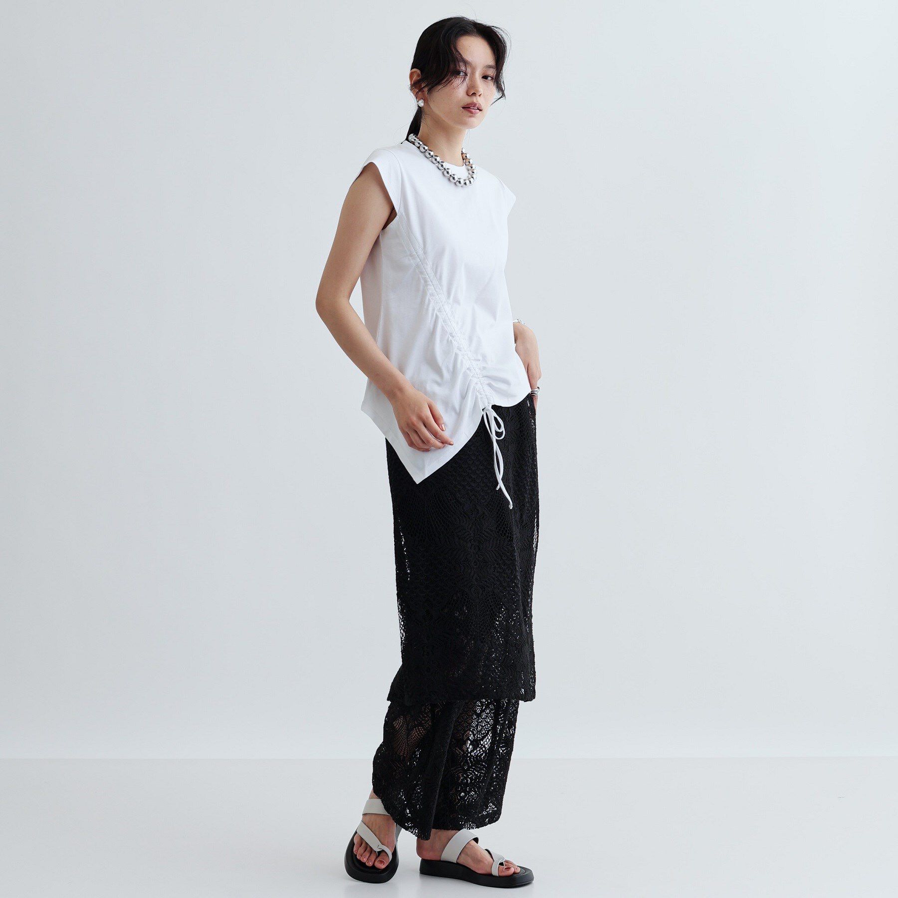 GALLEST「イレギュラーシャーリングヘムカットソー」|Tシャツ・カットソー|