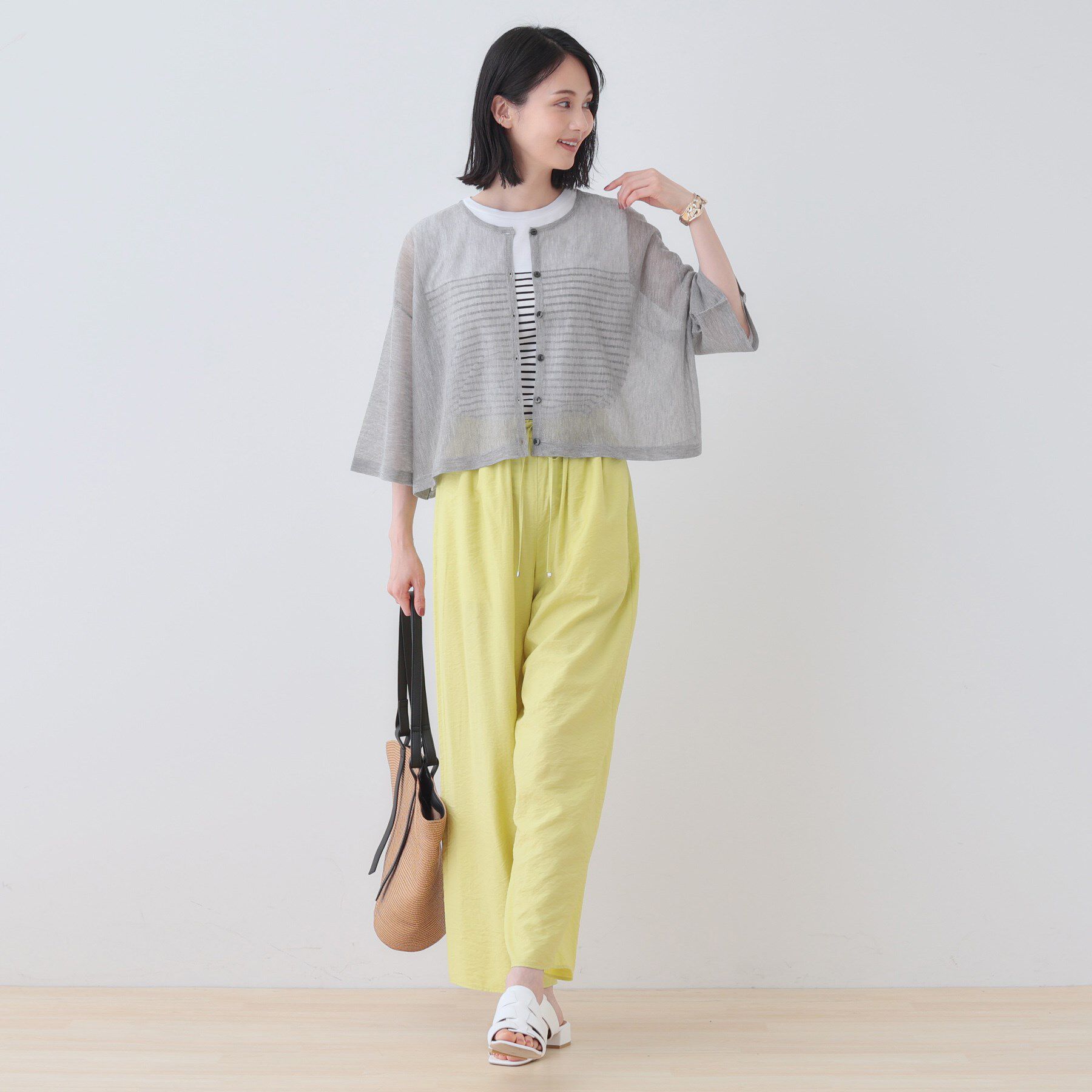 INDIVI「【2点セット】前後2WAYニットワンピース」|ワンピース|