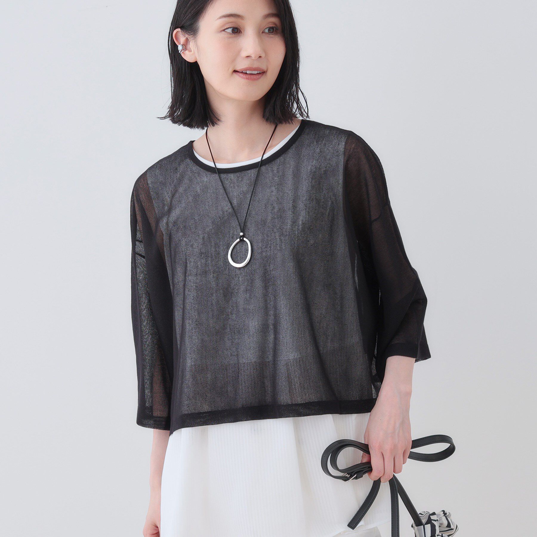 INDIVI「【2点セット】前後2WAYニットワンピース」|ワンピース|