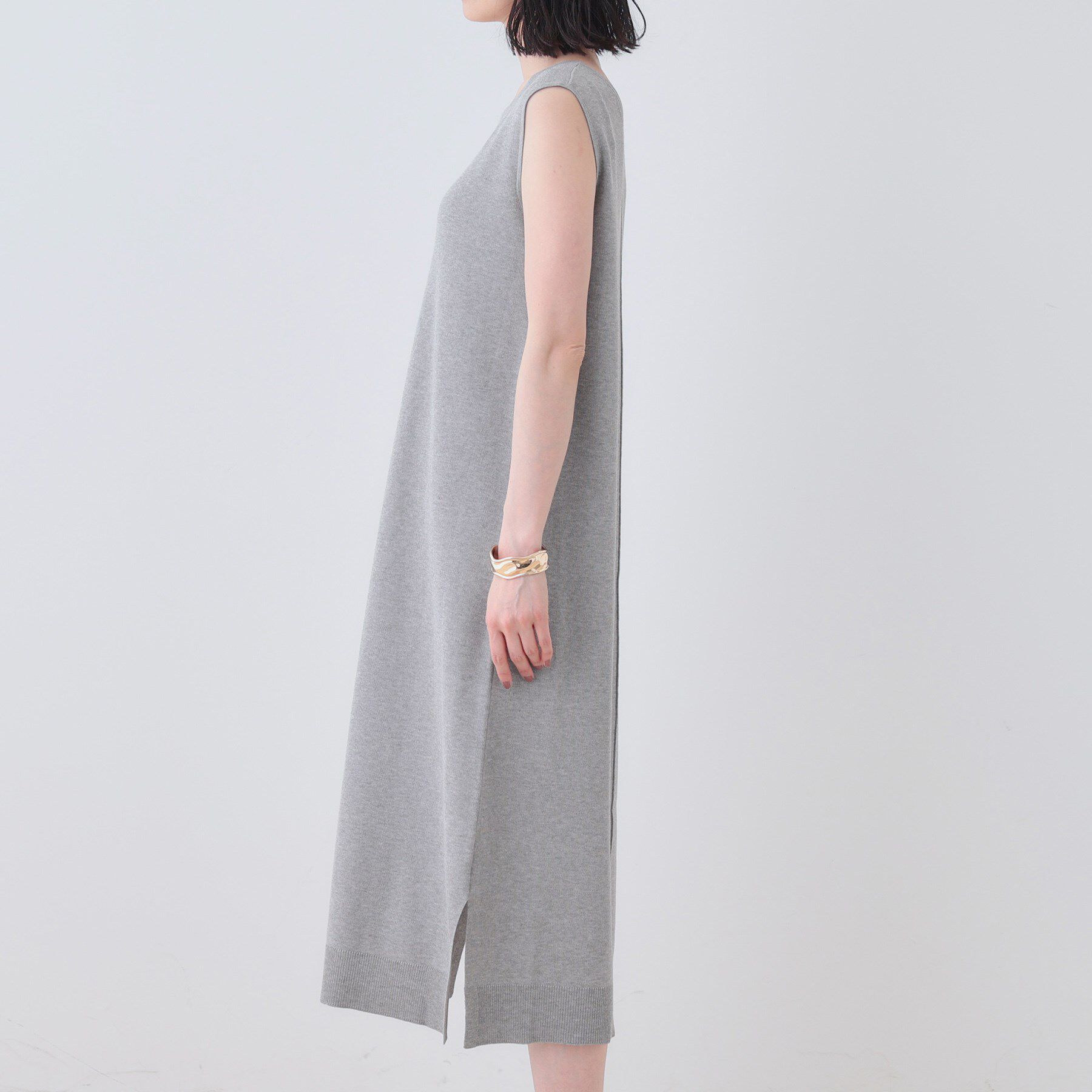 INDIVI「【2点セット】前後2WAYニットワンピース」|ワンピース|
