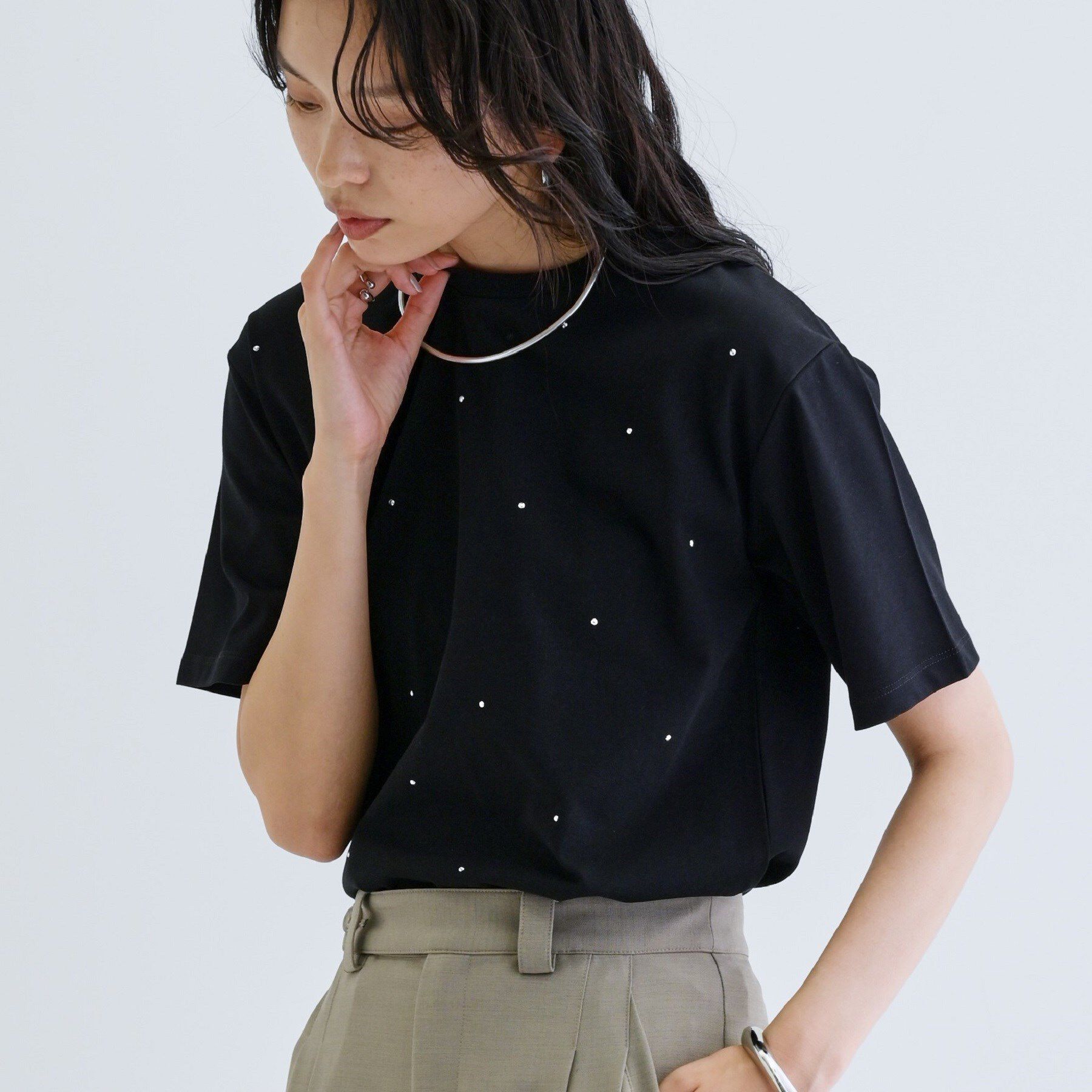 GALLEST「ドットスタッズTシャツ」|Tシャツ・カットソー|