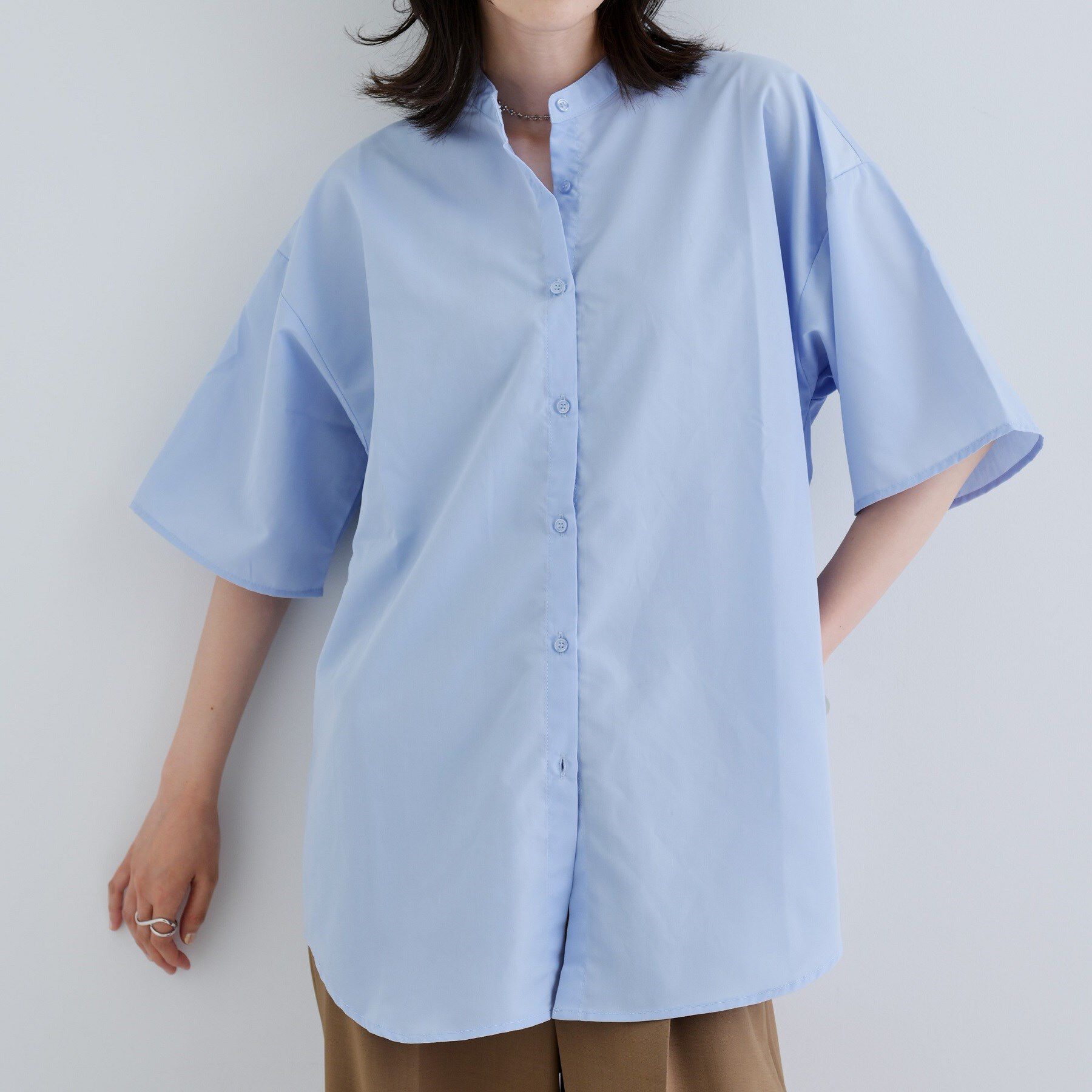 GALLEST「【一部店舗限定】ベアトップ付き半袖ワイドシャツ」|シャツ・ブラウス|