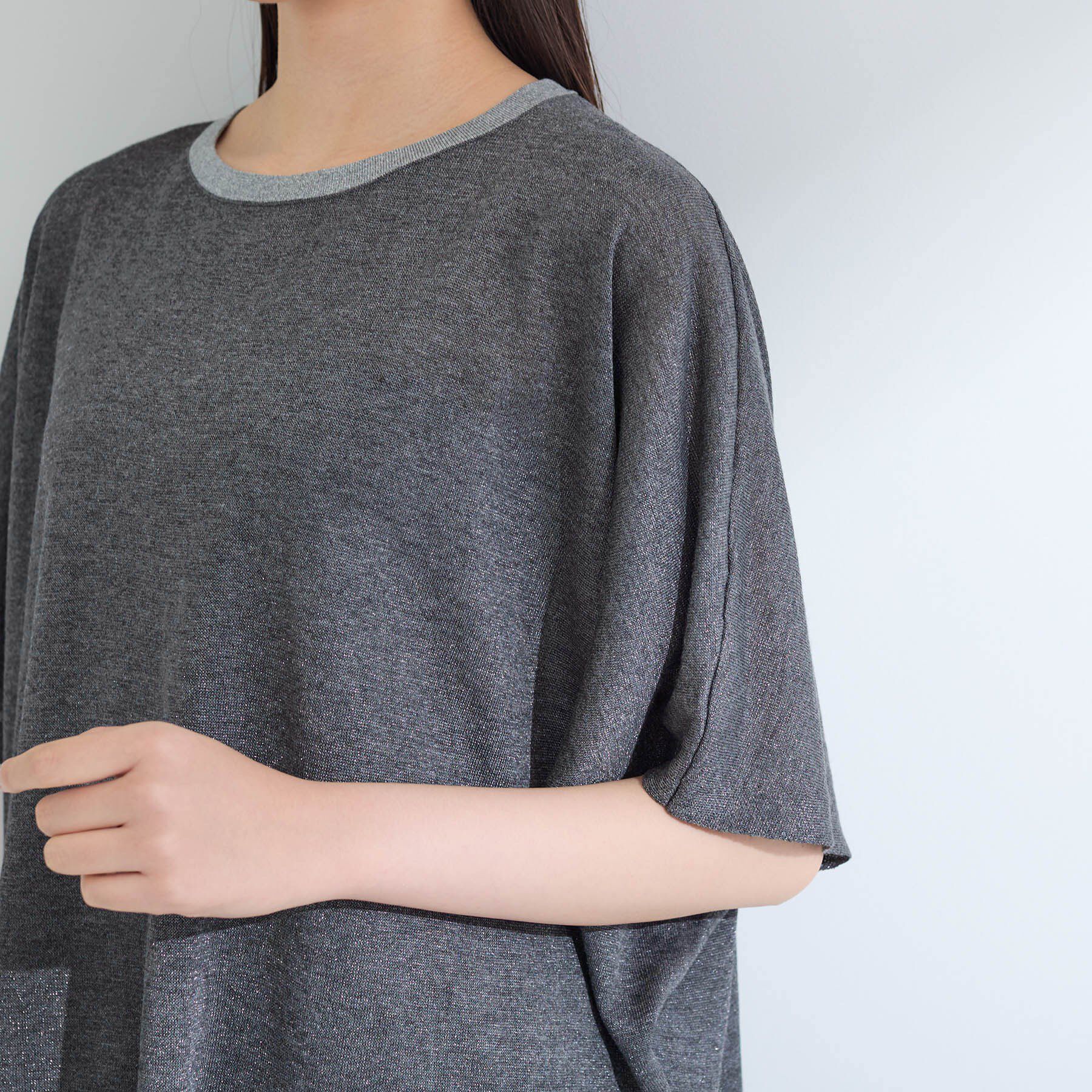 INDIVI「【洗える／二の腕カバー】バイカラーラメニット」|ニット・セーター|