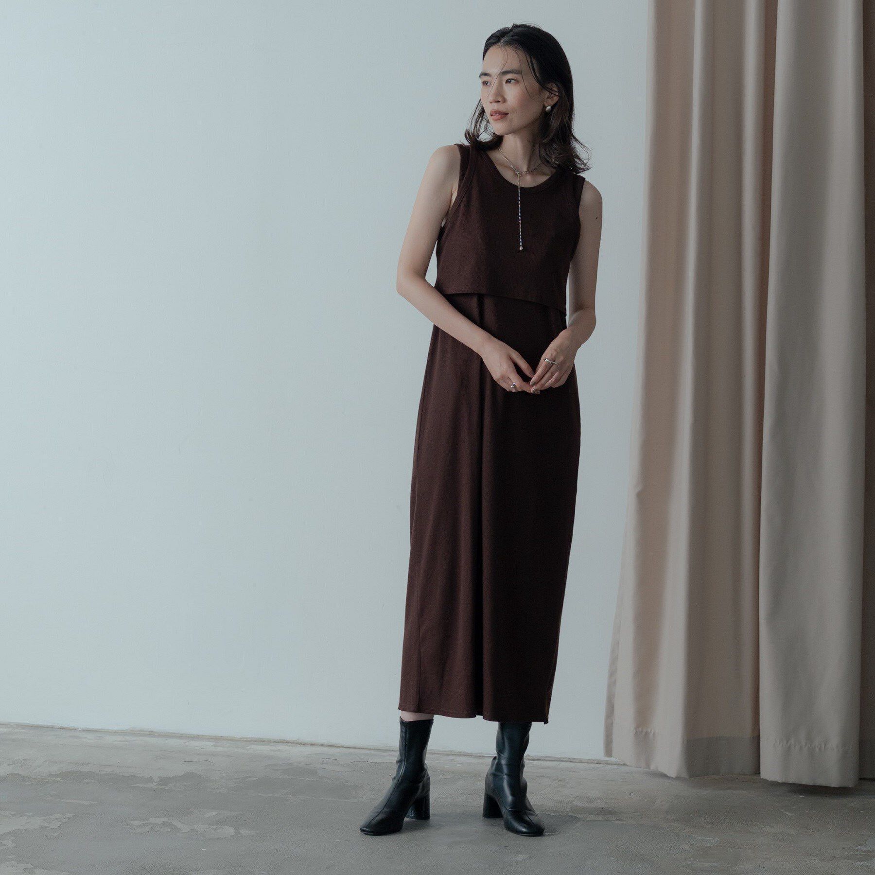 GALLEST「タンクトップレイヤードワンピース」|ワンピース|