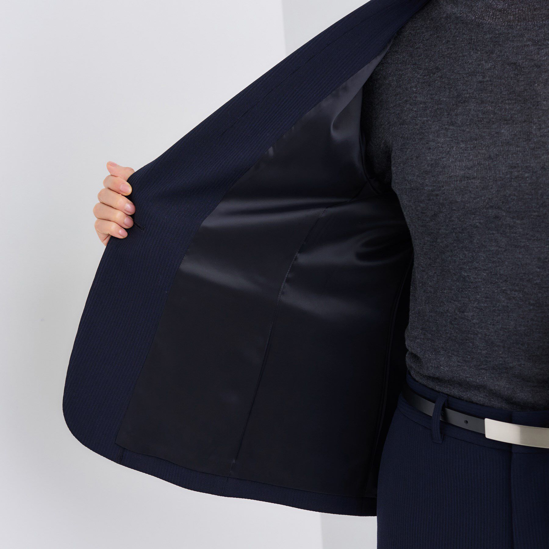 INDIVI「【日本製／通勤スーツ】プレシャスドビー テーラードジャケット」|スーツ|