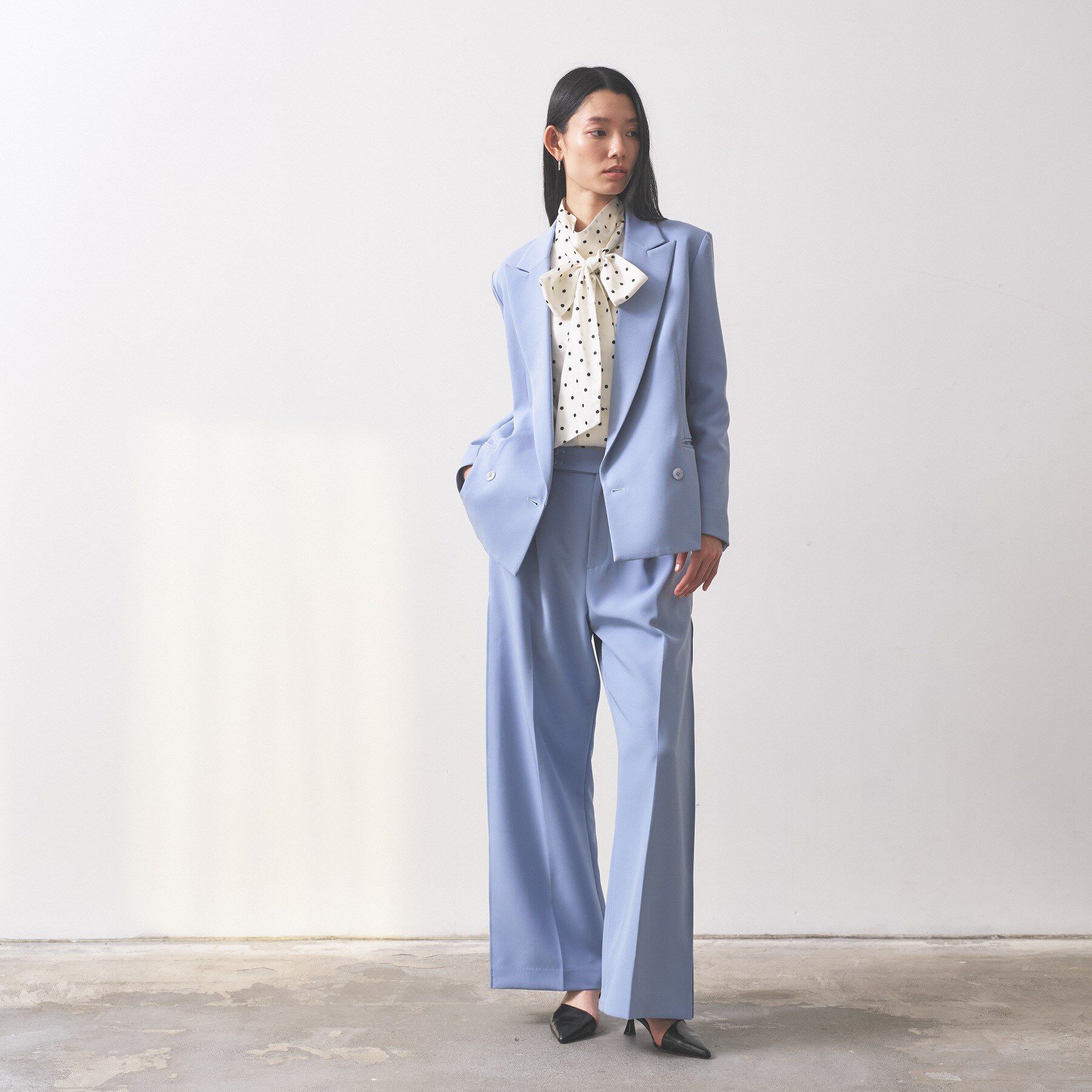 GALLEST「【オケージョン／セレモニー／セットアップ可能】ダブルクロスサイドボックスワイドパンツ」|その他|