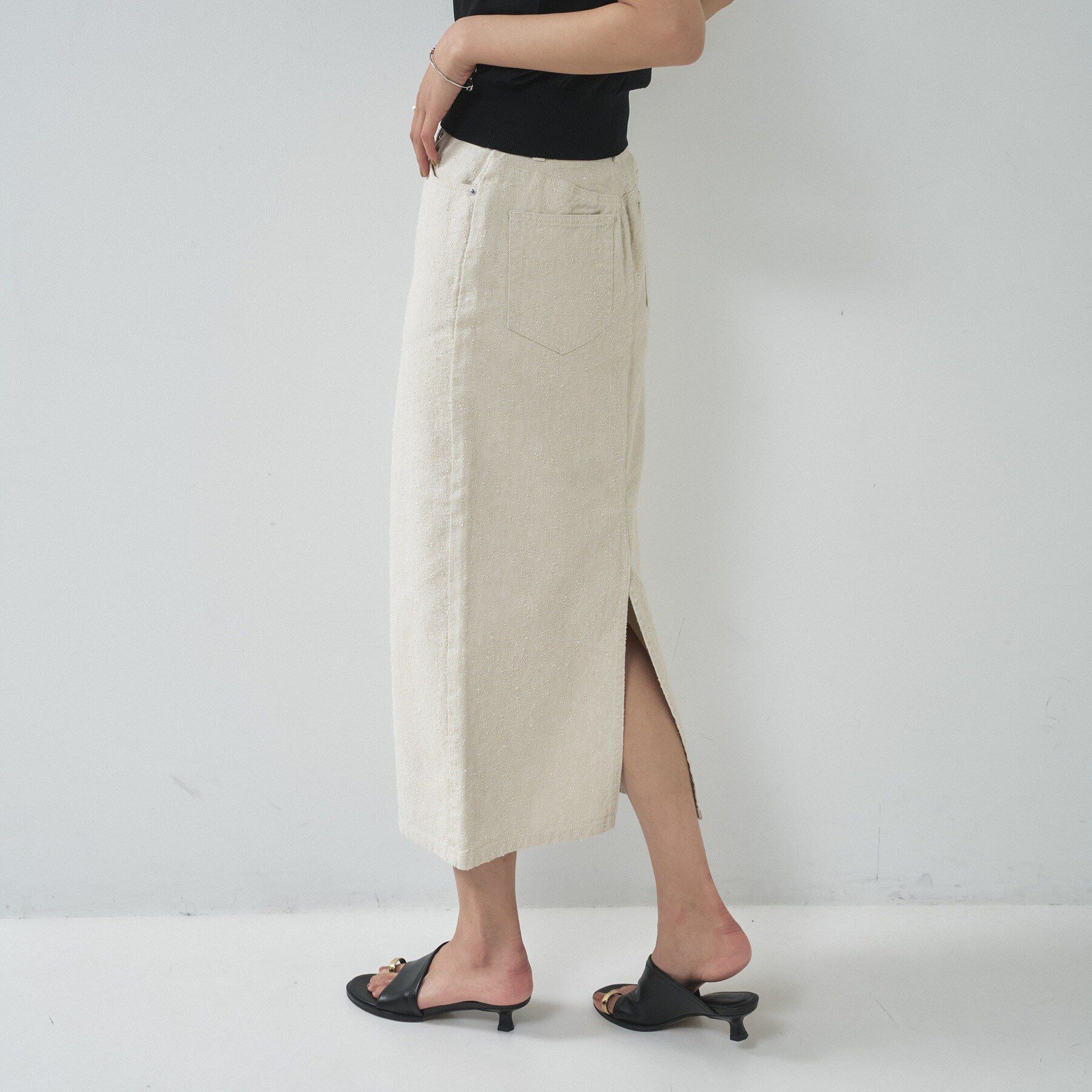 GALLEST「グレイニーコットンタイトスカート」|スカート|