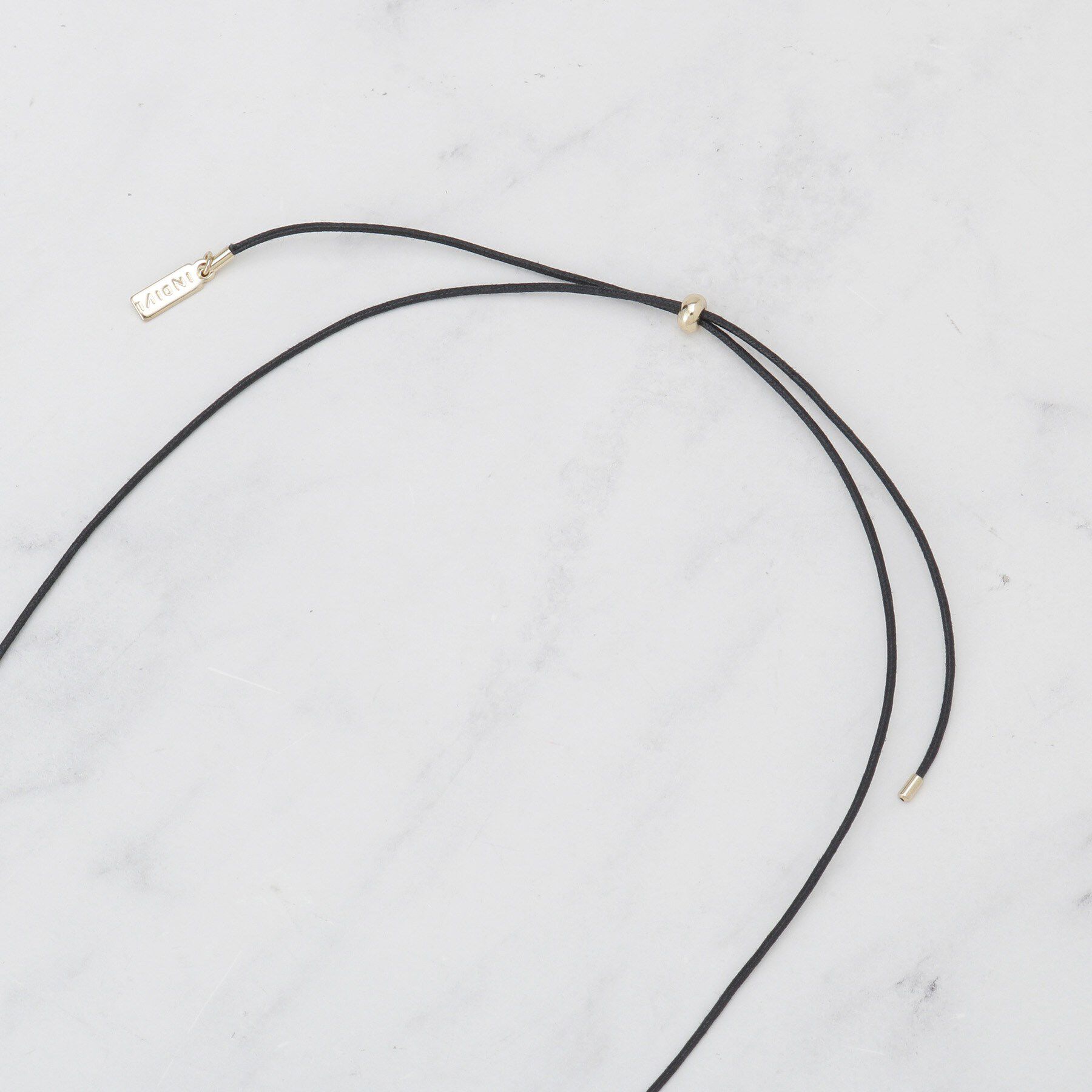 INDIVI「【長さ調整自由】メタルカーブバーネックレス」|ネックレス|