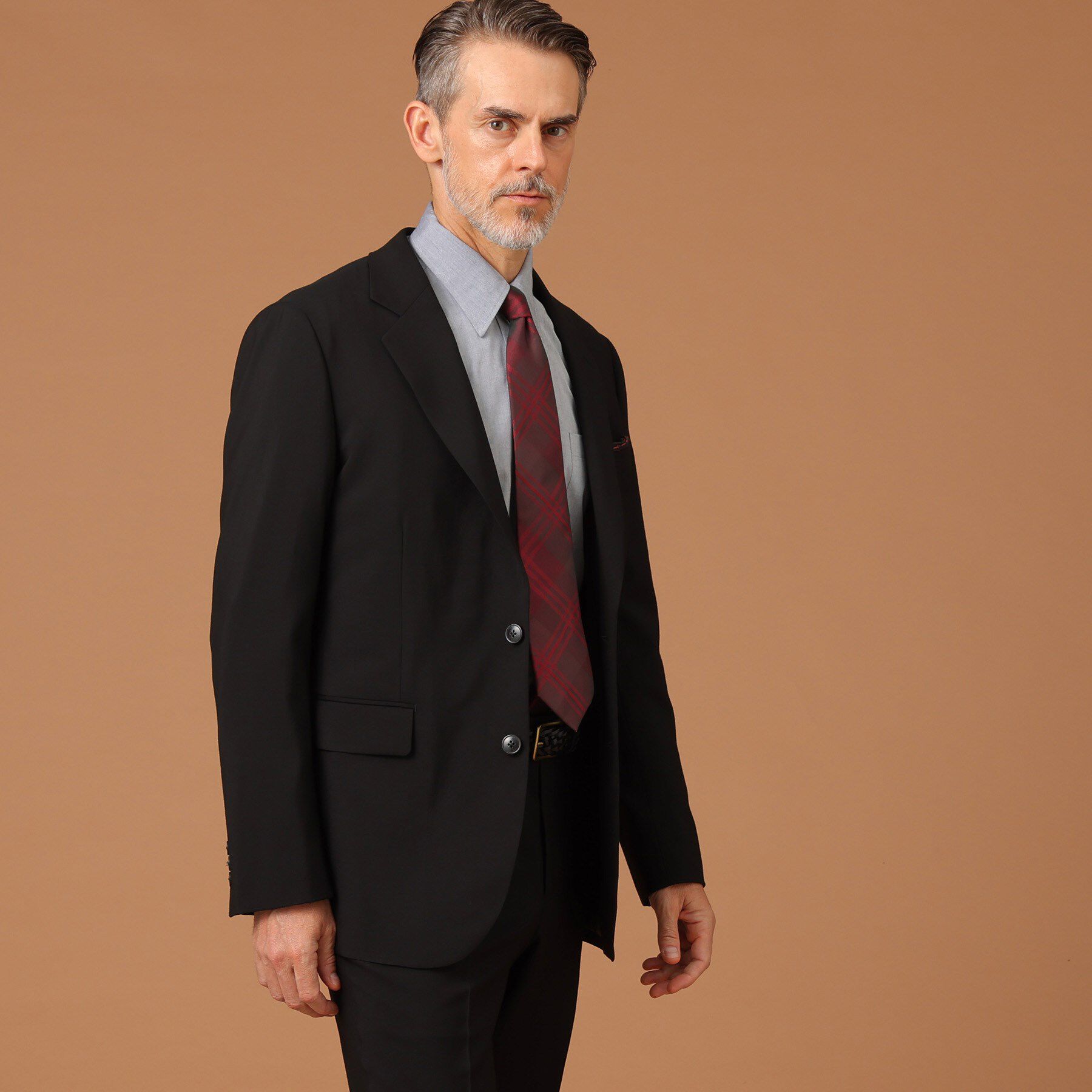 40CARATS&525「ディープブラック ジャケット」|テーラードジャケット|ブラック(019)