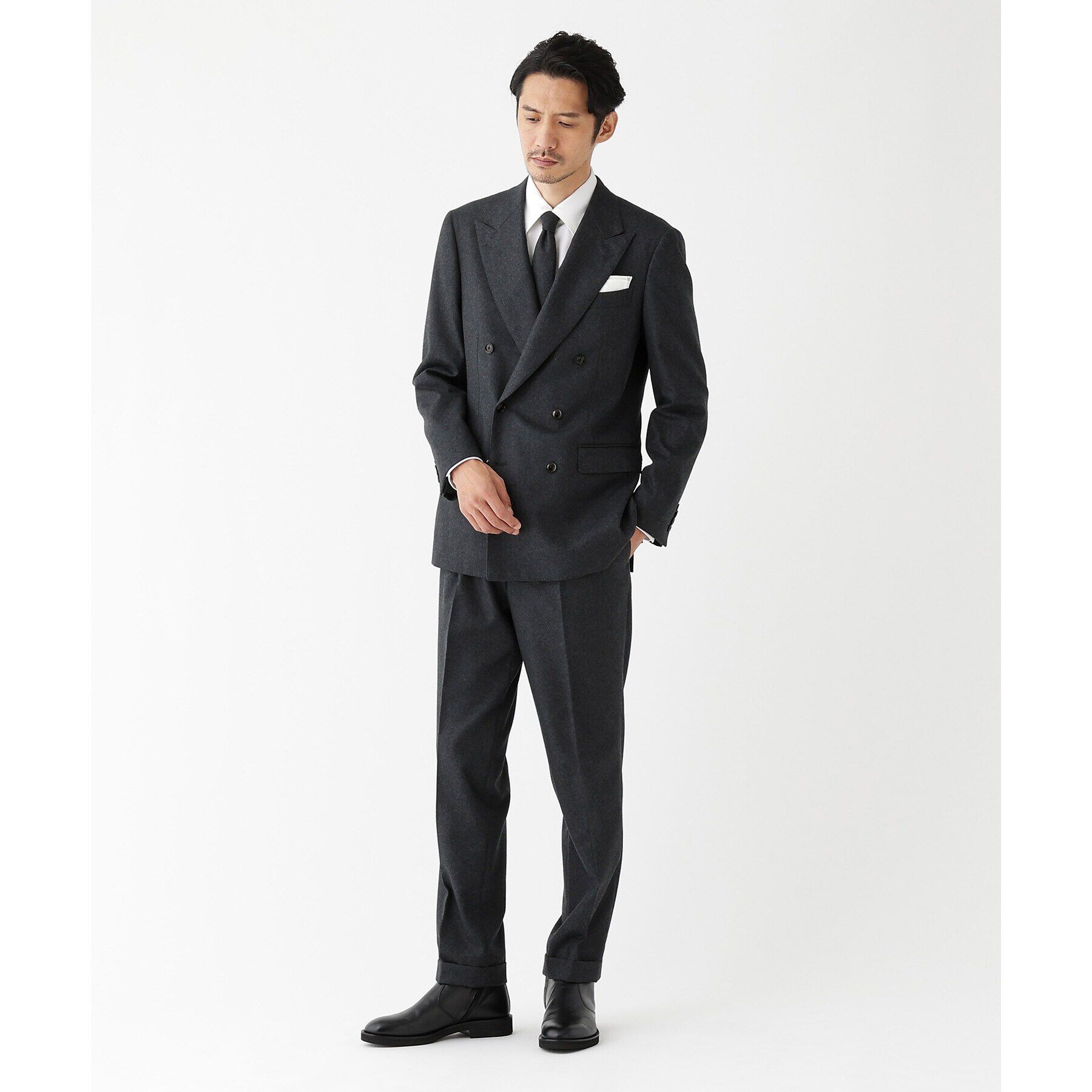 TAKEO KIKUCHI「【THE FLAGSHIP】サイドジップ ショートブーツ」|ショートブーツ|