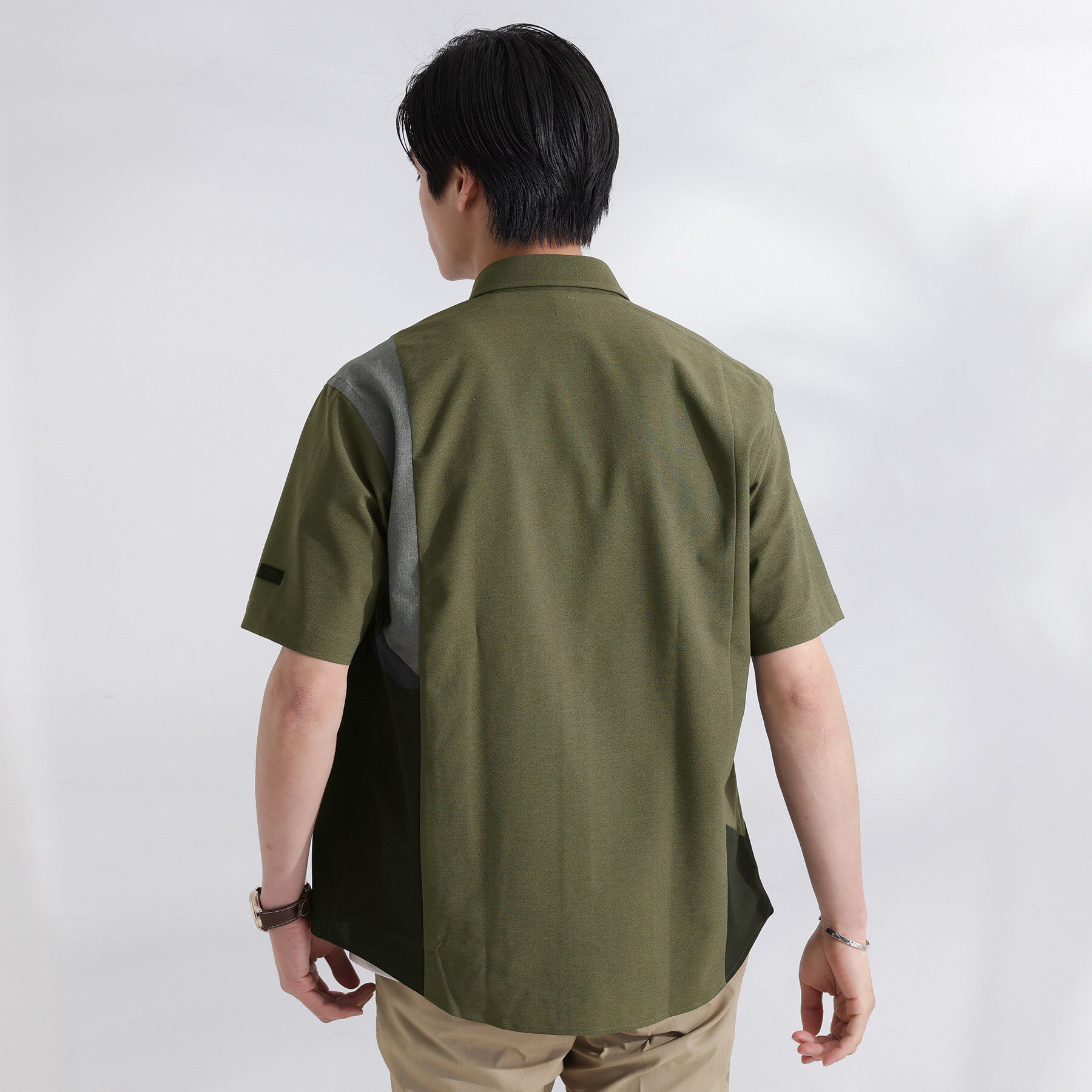 TAKEO KIKUCHI「サイド切り替え 半袖シャツ」|シャツ・ブラウス|