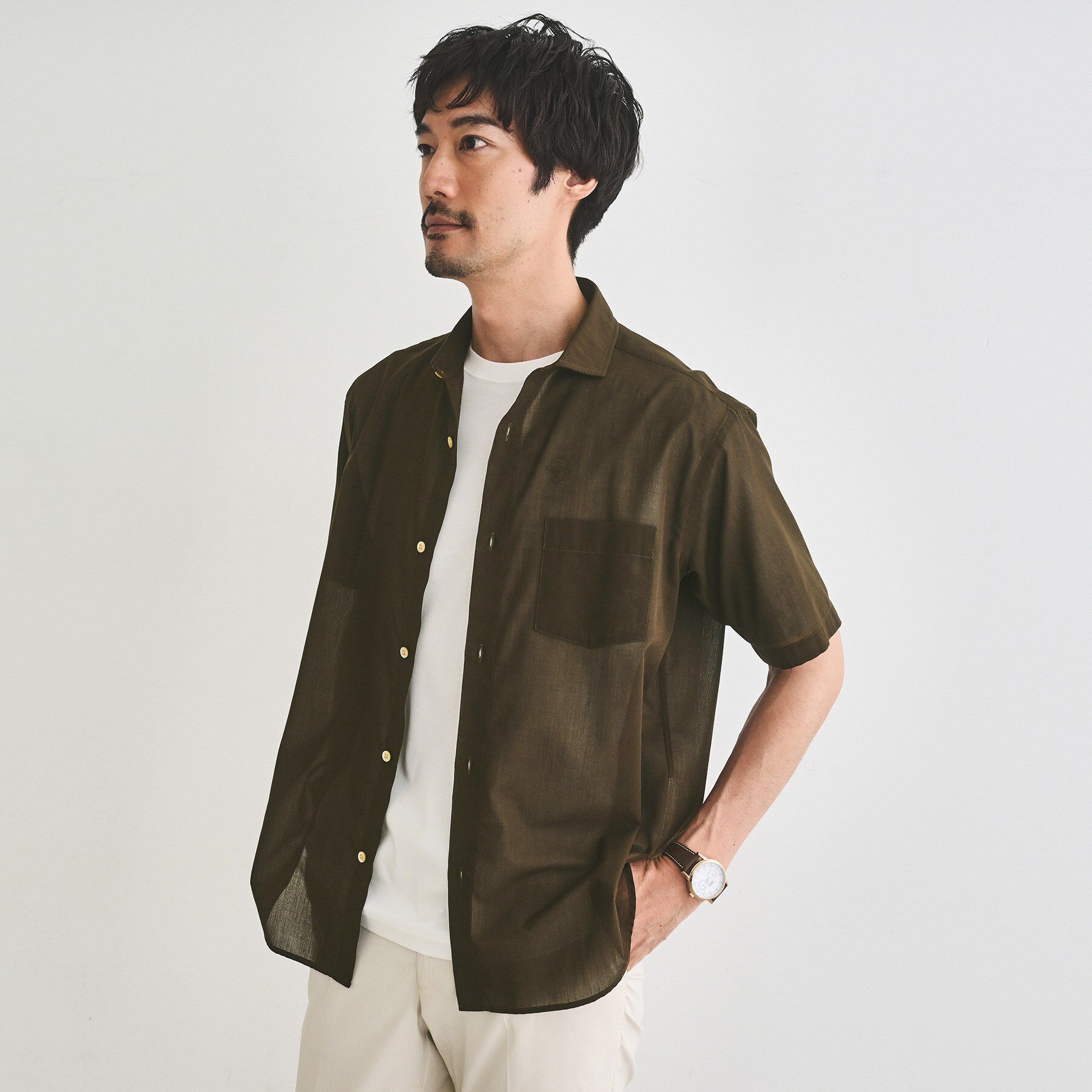 TAKEO KIKUCHI「ローン半袖シャツ」|シャツ・ブラウス|