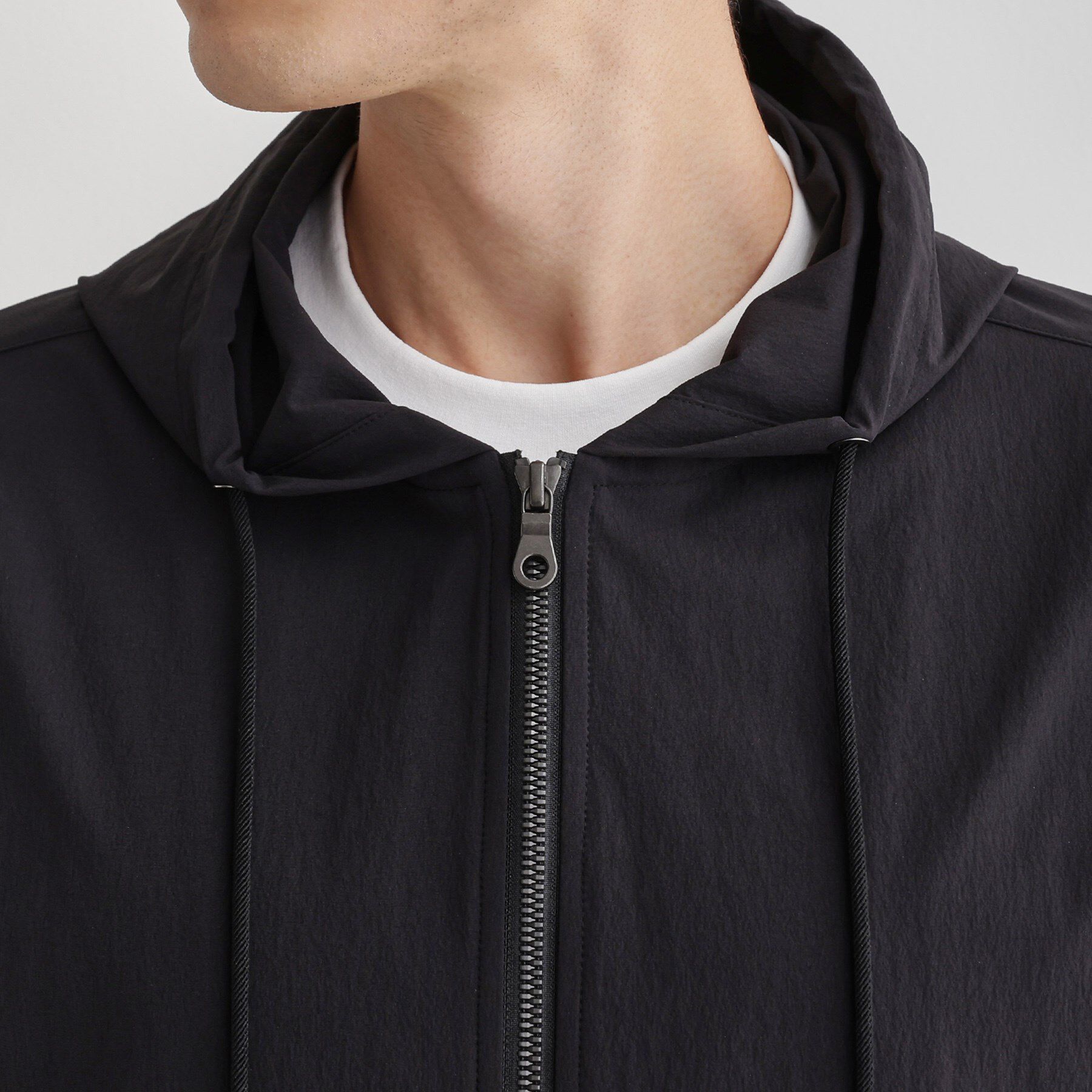 TAKEO KIKUCHI「【3D ナイロン ストレッチ】ジップアップ フードブルゾン」|ブルゾン・スタジャン|