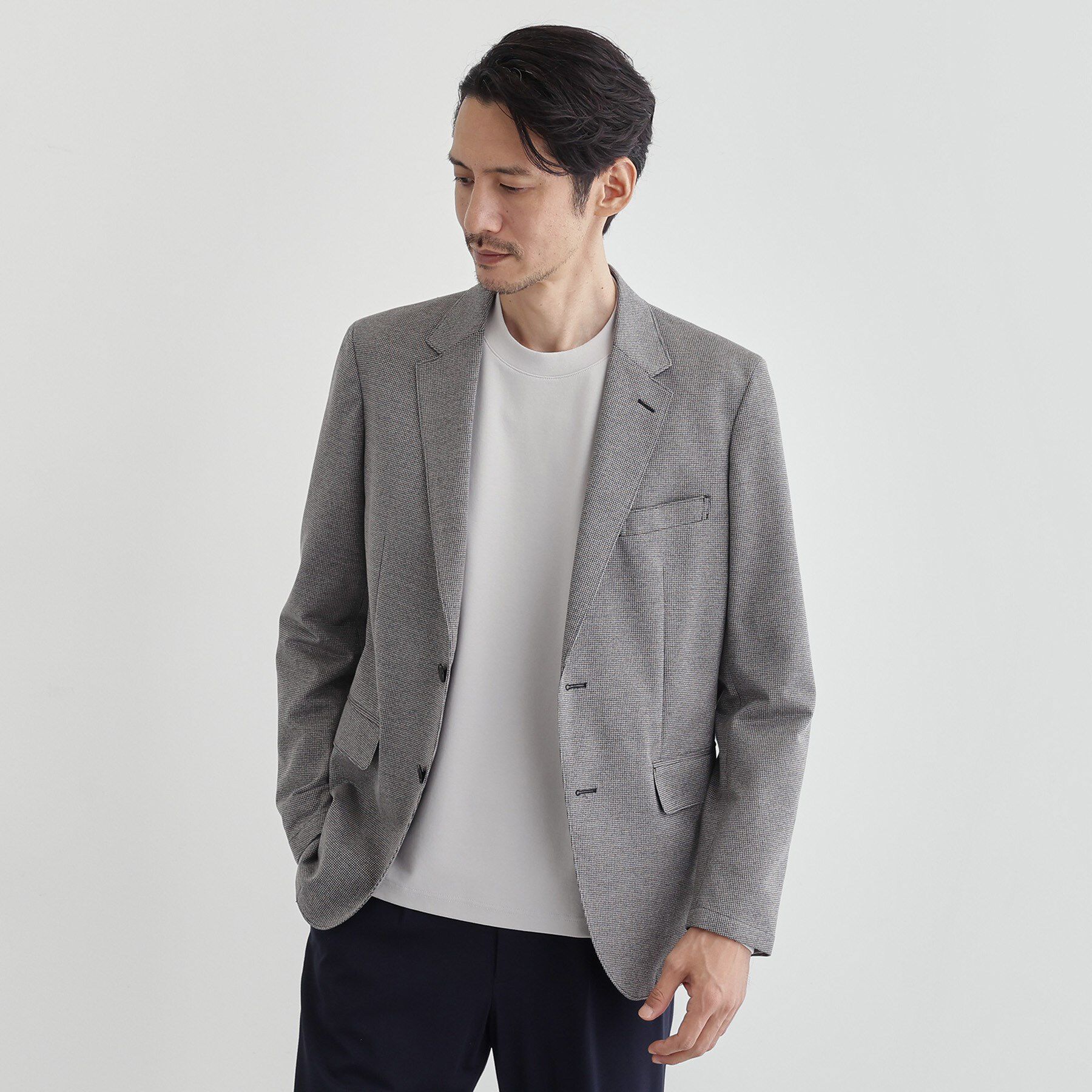 TAKEO KIKUCHI「ストレッチ テーラードＴシャツ」|Tシャツ・カットソー|