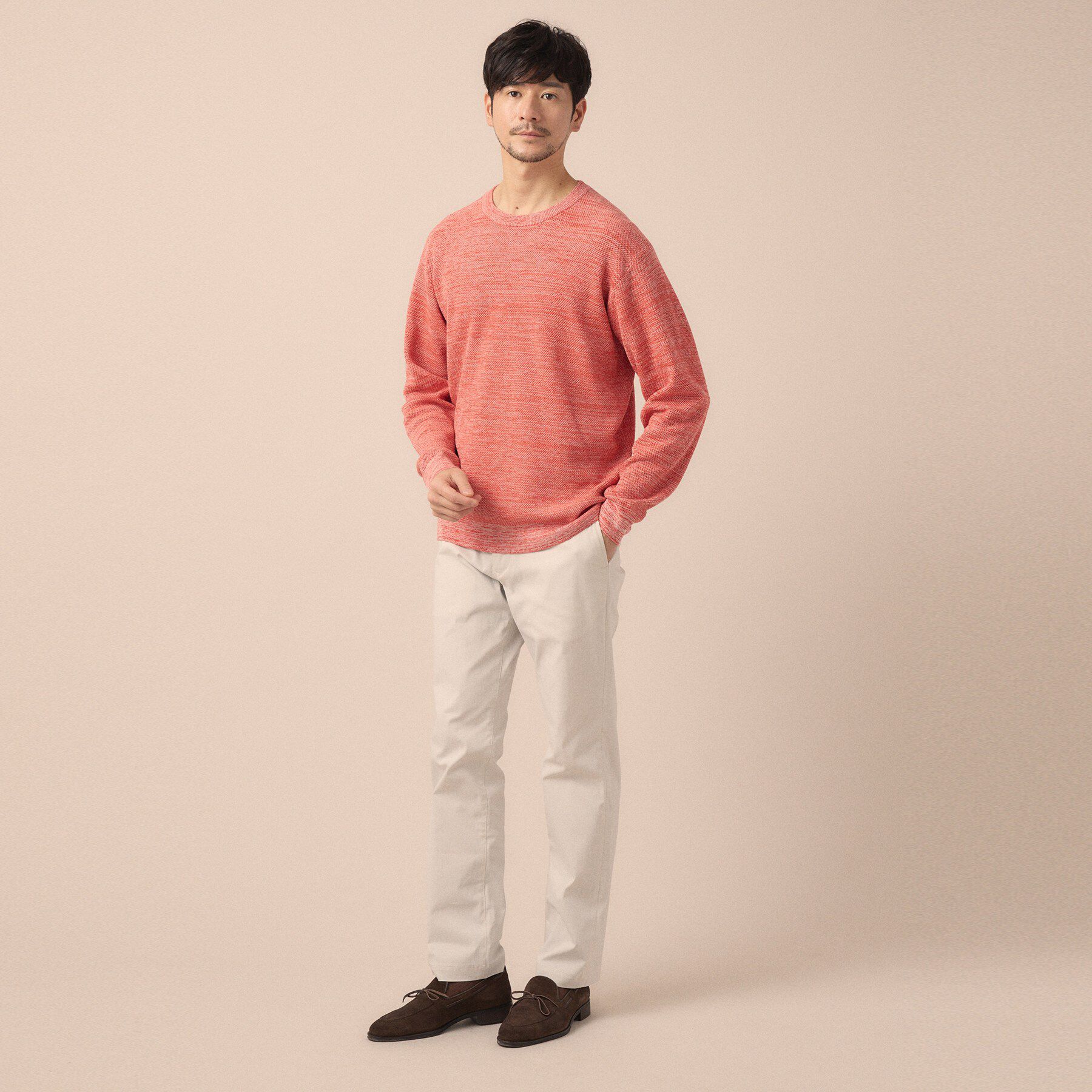 TAKEO KIKUCHI「【洗える】カラースプリングニット」|ニット・セーター|