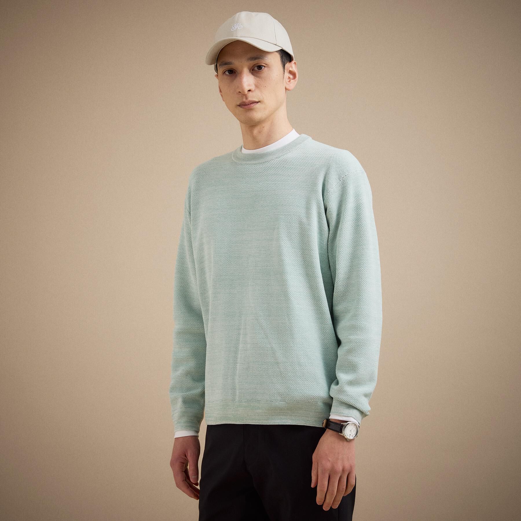 TAKEO KIKUCHI「【洗える】カラースプリングニット」|ニット・セーター|