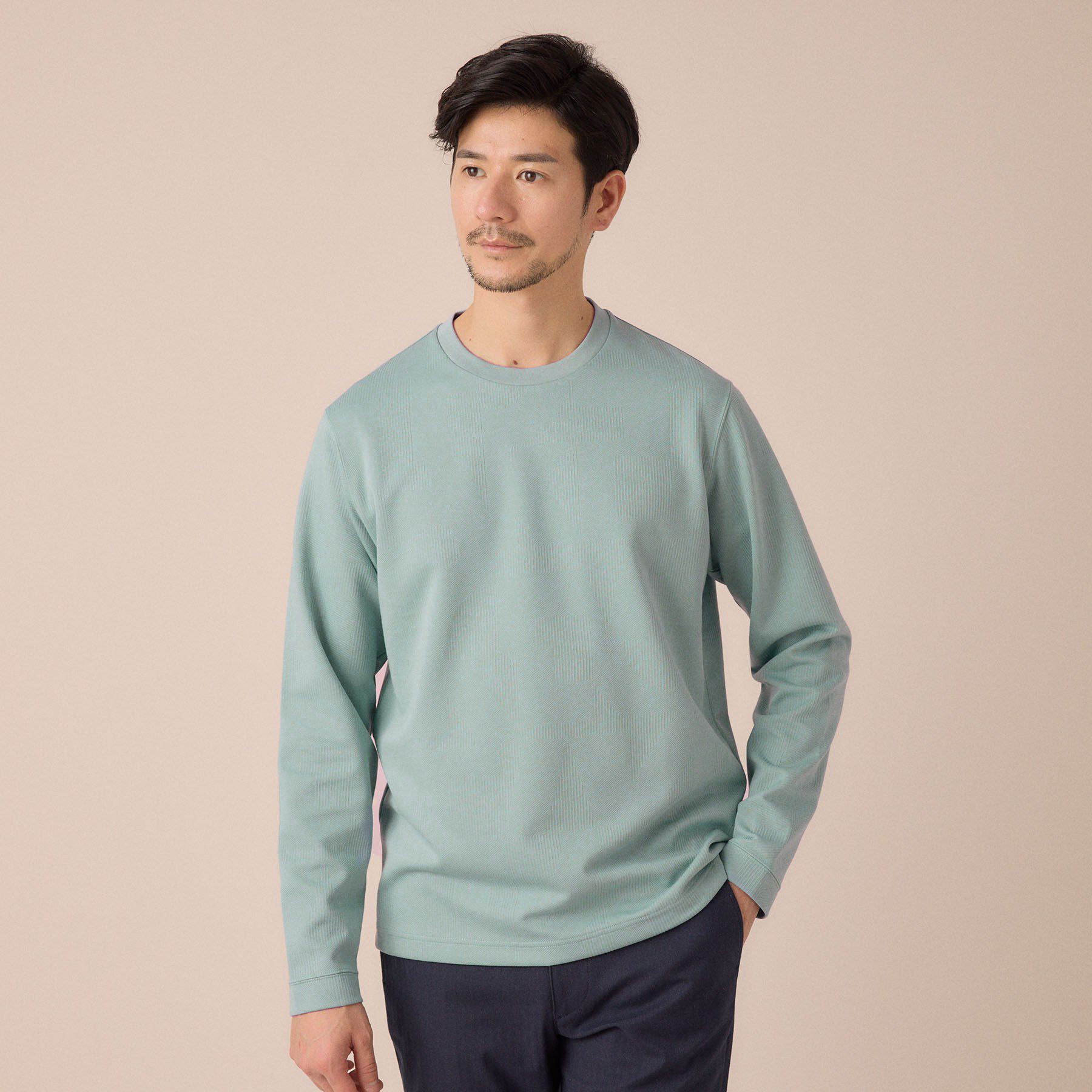 TAKEO KIKUCHI「【尾州ファブリック】ジャカードカットソー」|Tシャツ・カットソー|