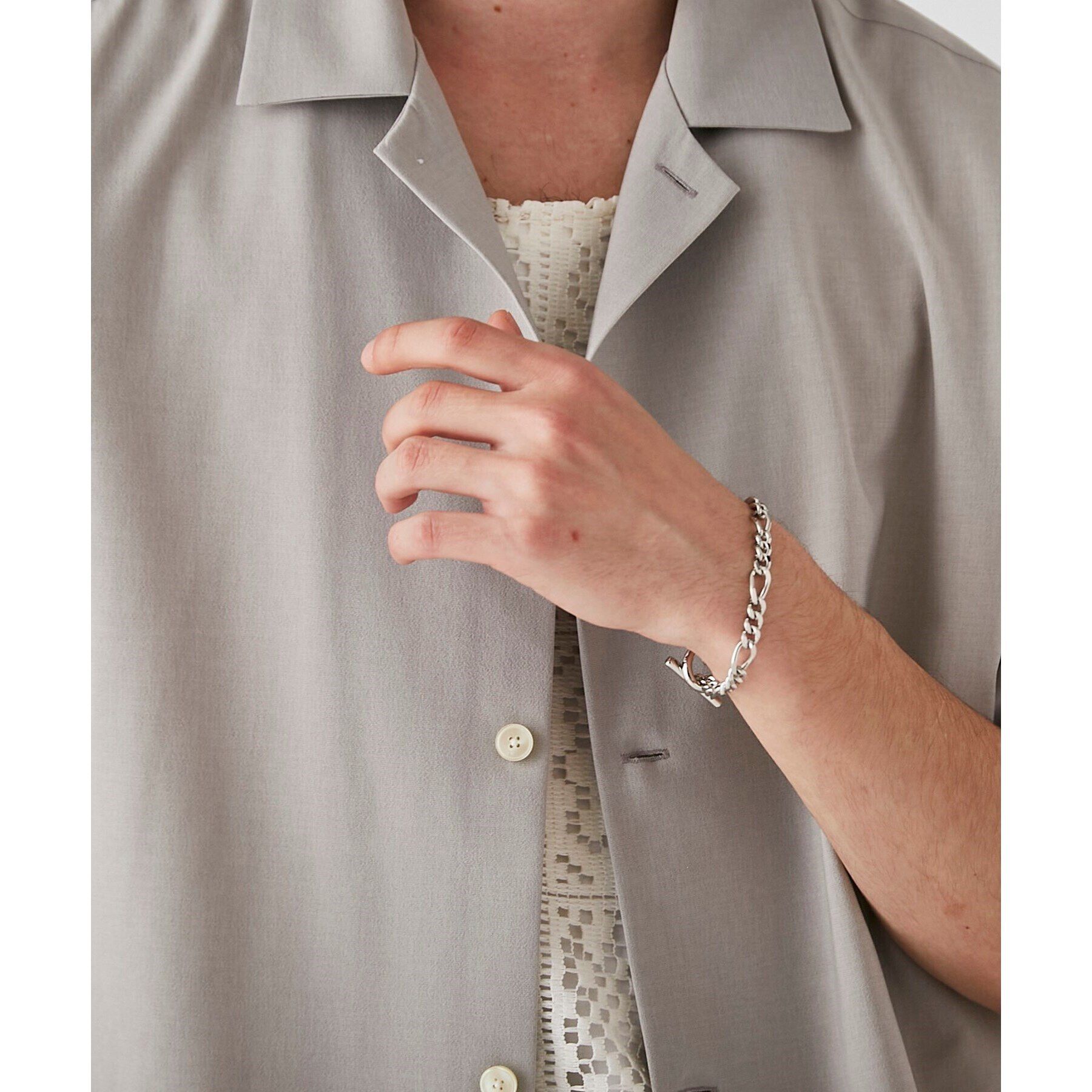 tk.TAKEO KIKUCHI「ASSORT DESIGN CHAIN BRACELET / アソートデザインチェーンブレスレット」|ブレスレット・バングル|