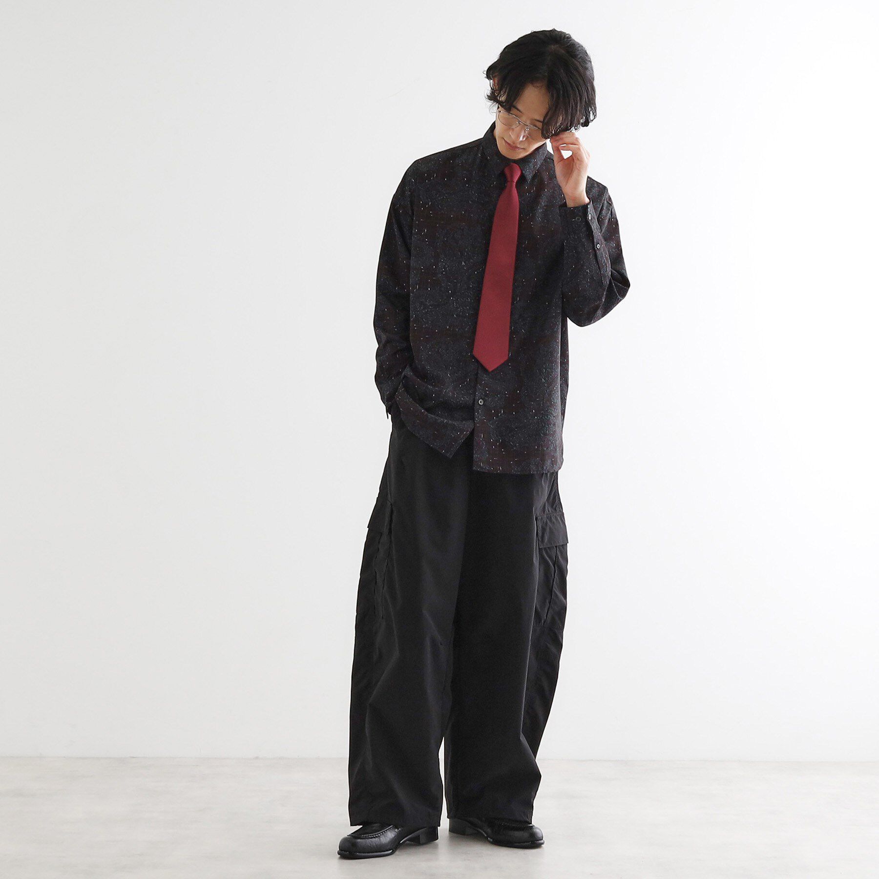 tk.TAKEO KIKUCHI「【ネクタイ付】チェックオンペイズリージャカードシャツ」|シャツ・ブラウス|