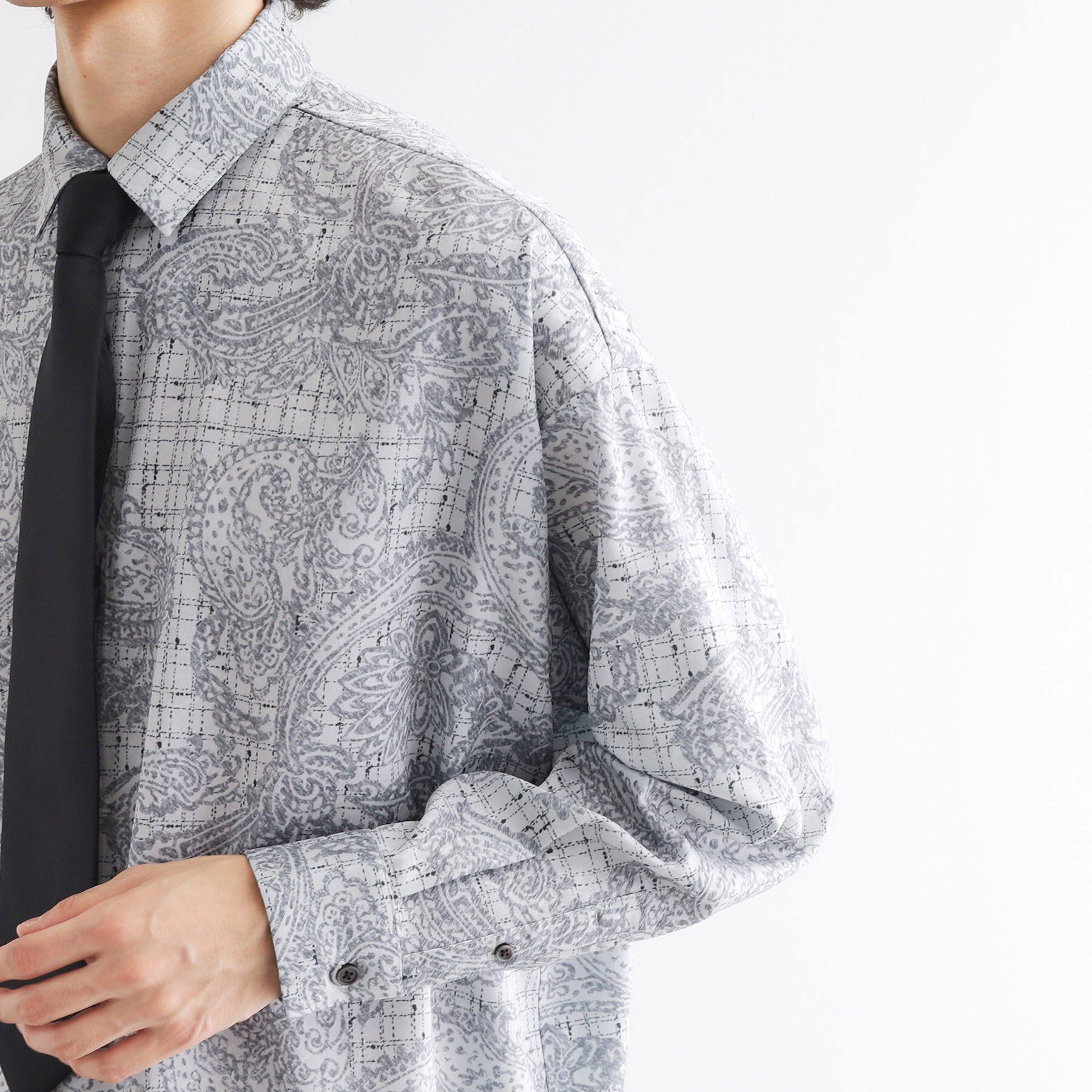 tk.TAKEO KIKUCHI「【ネクタイ付】チェックオンペイズリージャカードシャツ」|シャツ・ブラウス|