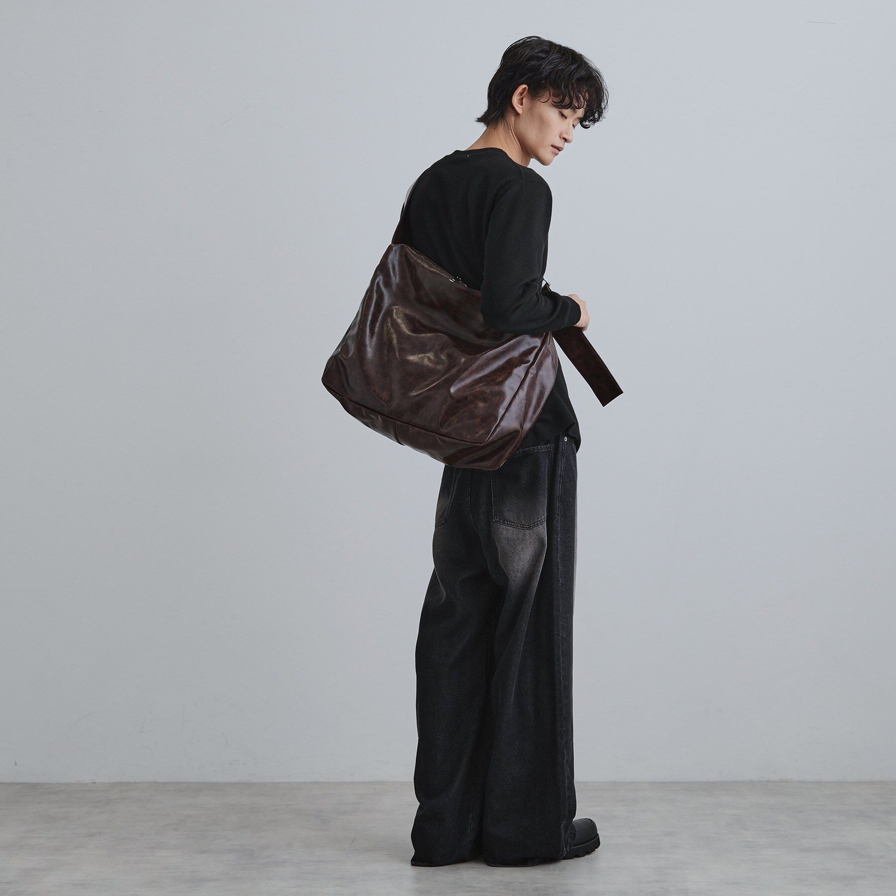 tk.TAKEO KIKUCHI「【累計12000個突破！！】ルーズビッグショルダーバッグ／たすき掛け／ビッグ／A4サイズ収納可能」|ショルダー・メッセンジャー|