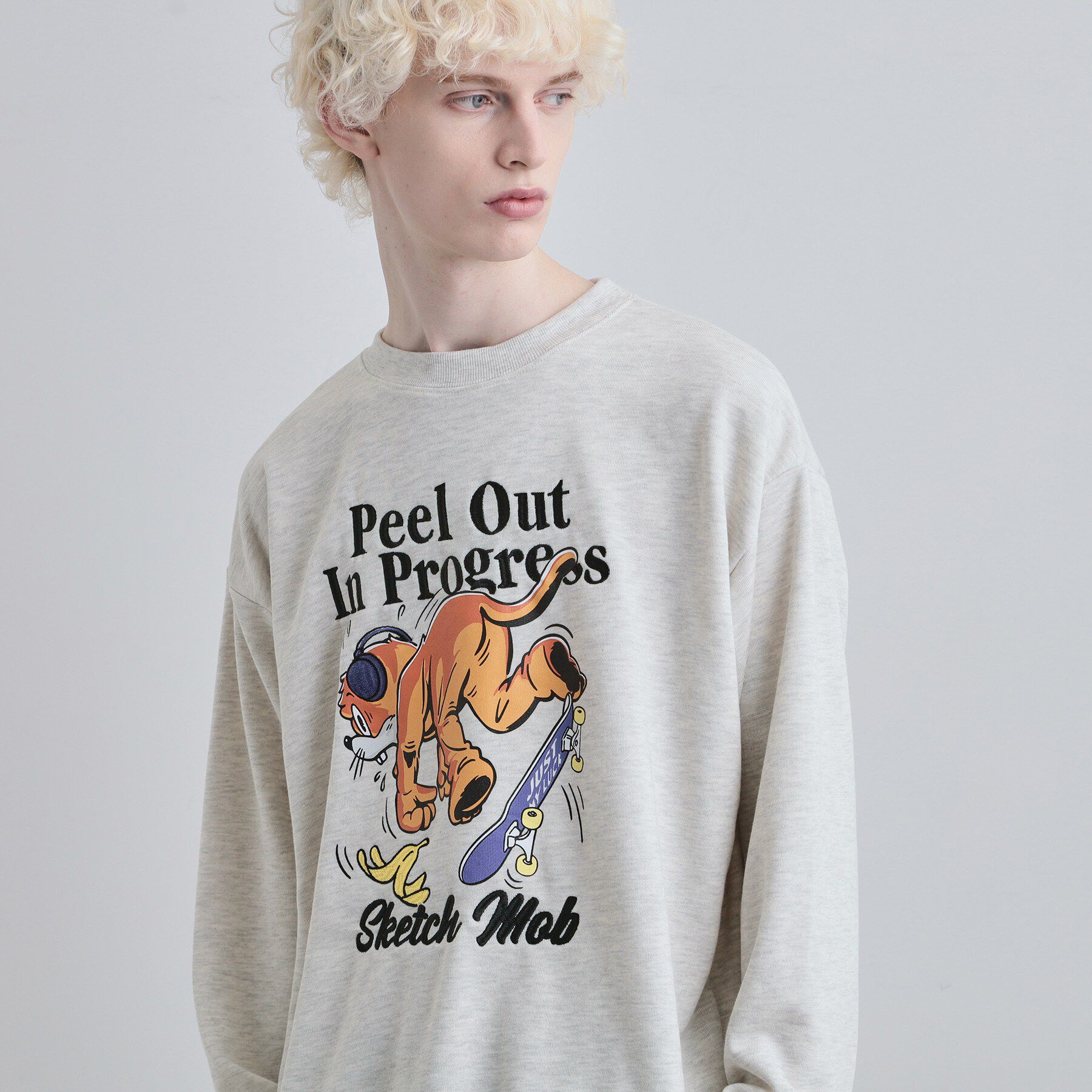 tk.TAKEO KIKUCHI「ポップ刺繍スウェット」|パーカー|