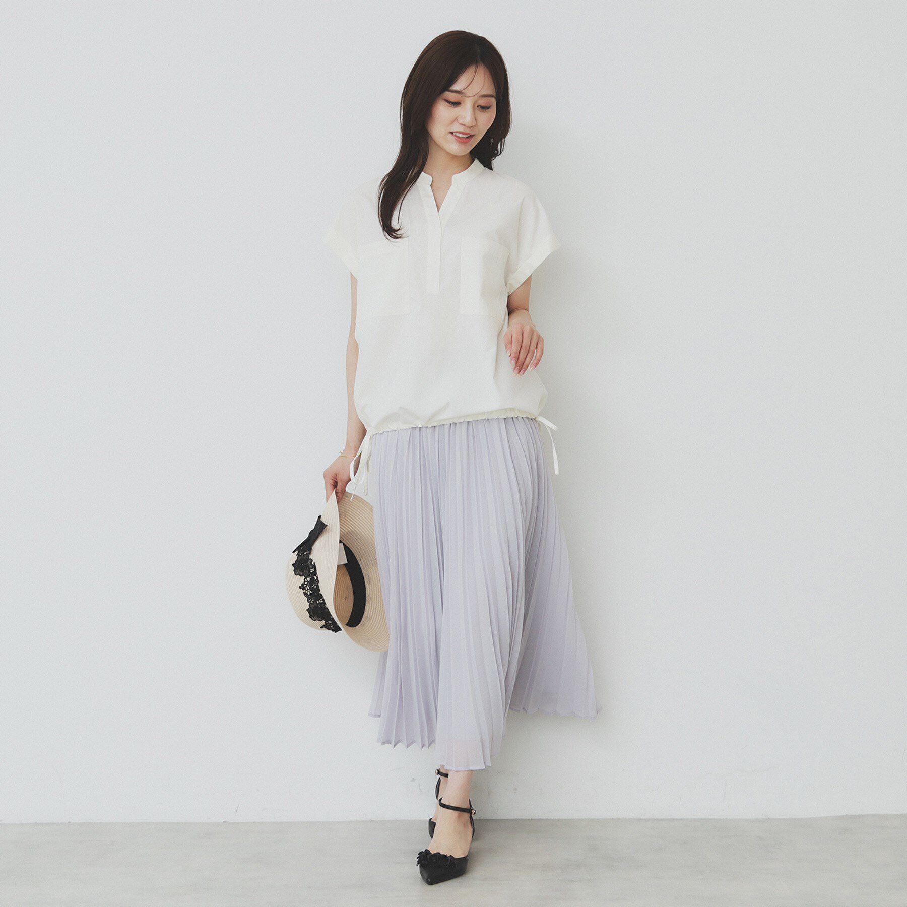 index「ダブルポケットスキッパーシャツ【洗濯機洗い可/イージーアイロン】」|シャツ・ブラウス|