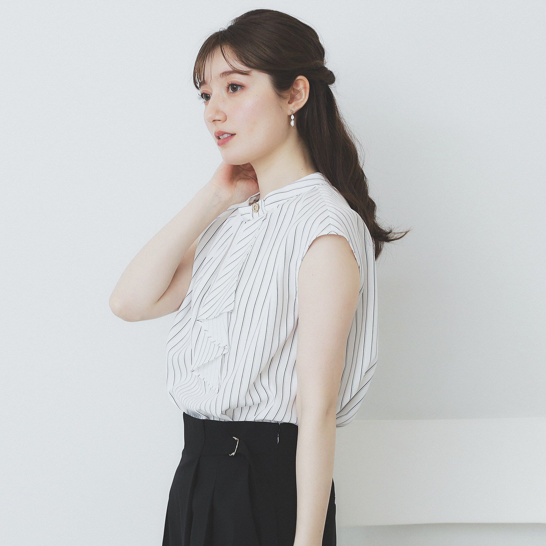 index「アシンメトリーボウタイブラウス【洗濯機洗い可】」|シャツ・ブラウス|